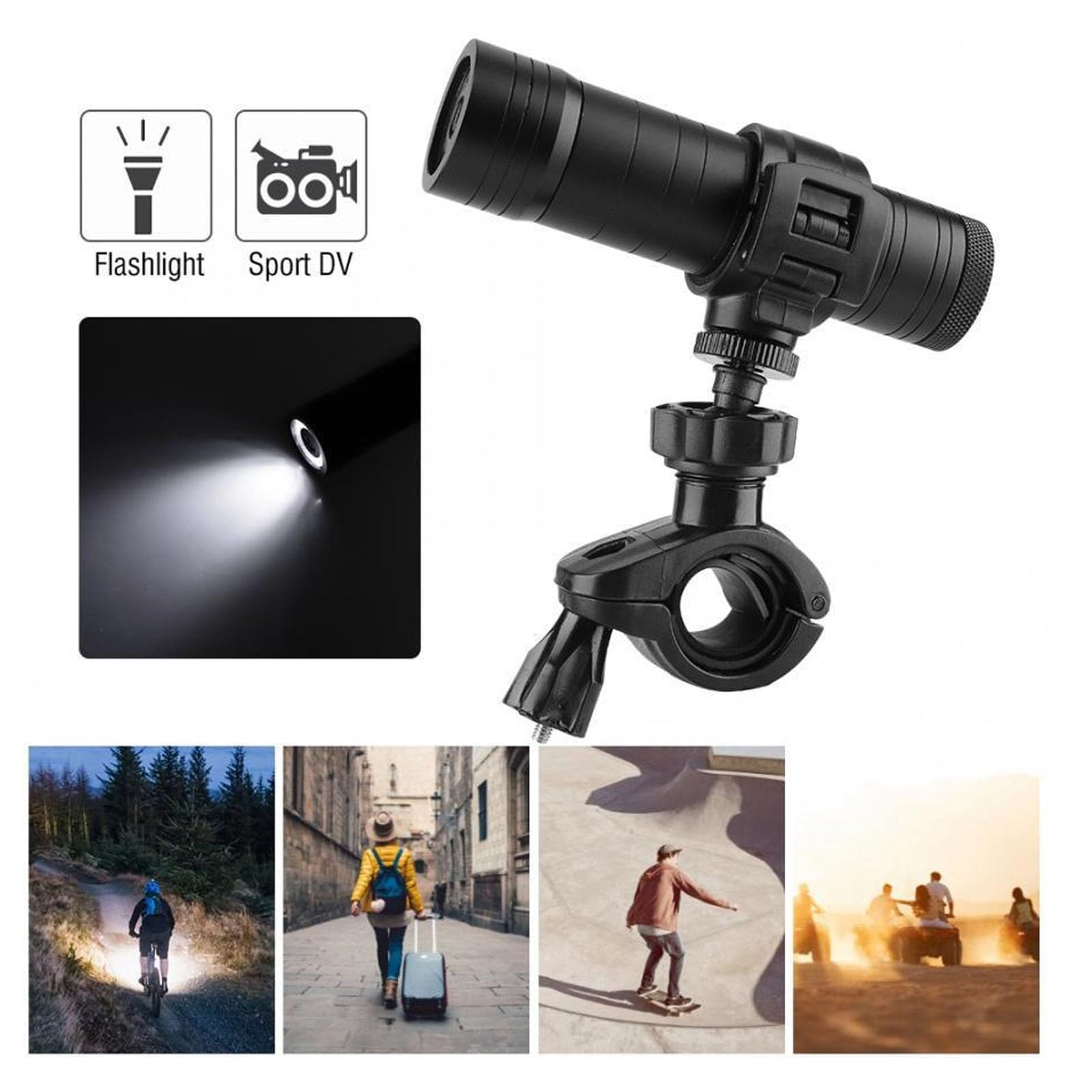 Zixyqol Motorcycle Helmet Camera - 4K HD Waterproof Action Cam with Aluminum Alloy Body for Bike, Motorcycle & Outdoor Sports - Perfect for Vlogging, Racing & Adventure Riding