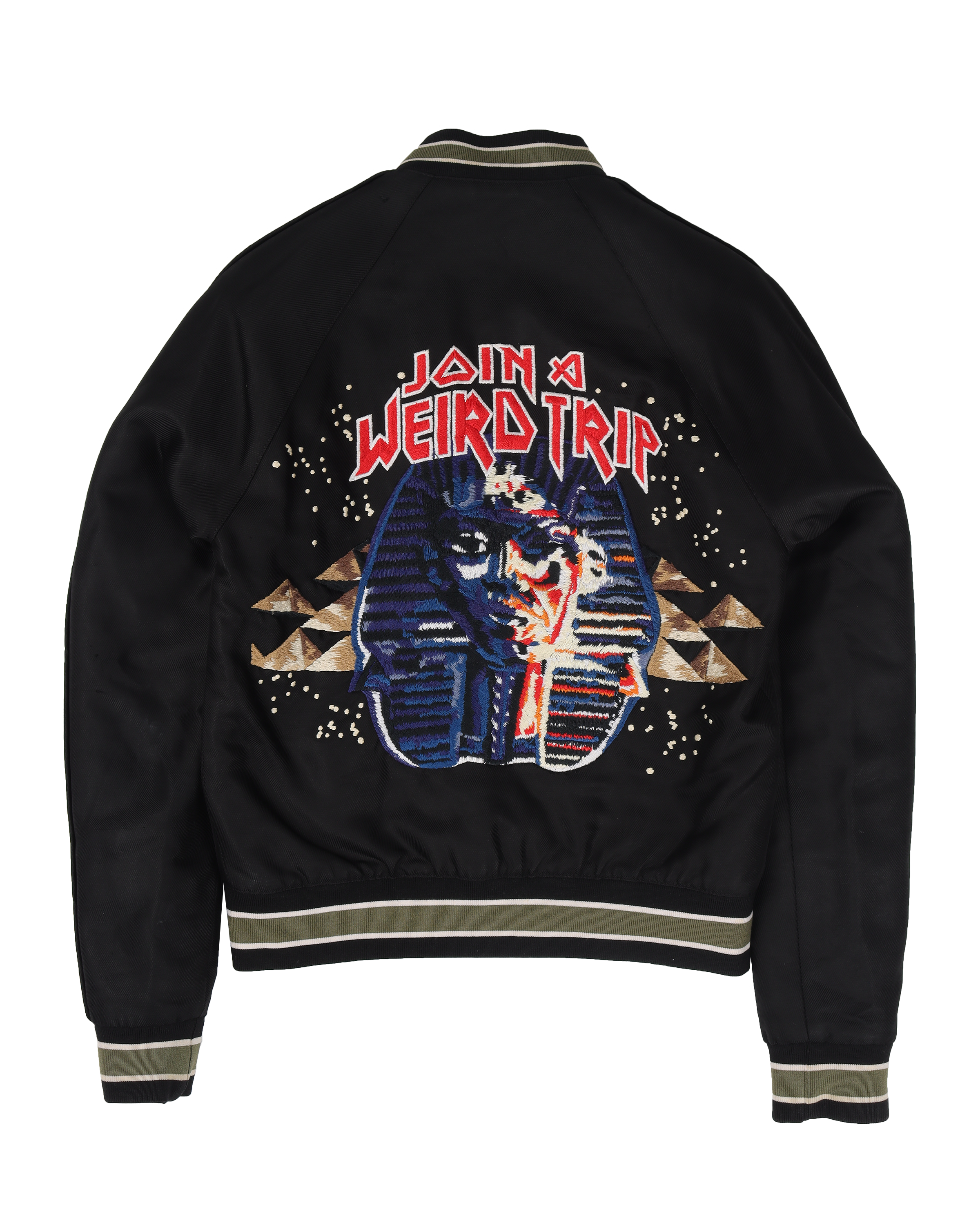 Stylish 'Join a Weird Trip' Vintage Bomber Jacket for Men & Women - Perfect for Streetwear, Casual Outfits & Festival Fashion