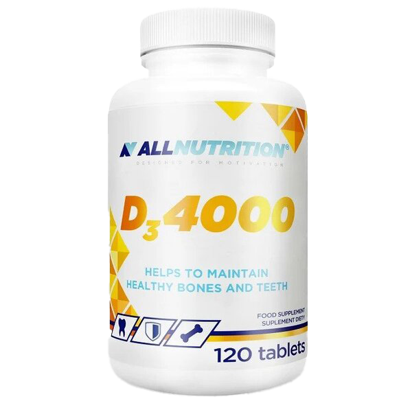 Allnutrition Vitamin D3 4000 IU - 120 Tablets for Immune Support & Bone Health | Supplement for Adults & Seniors