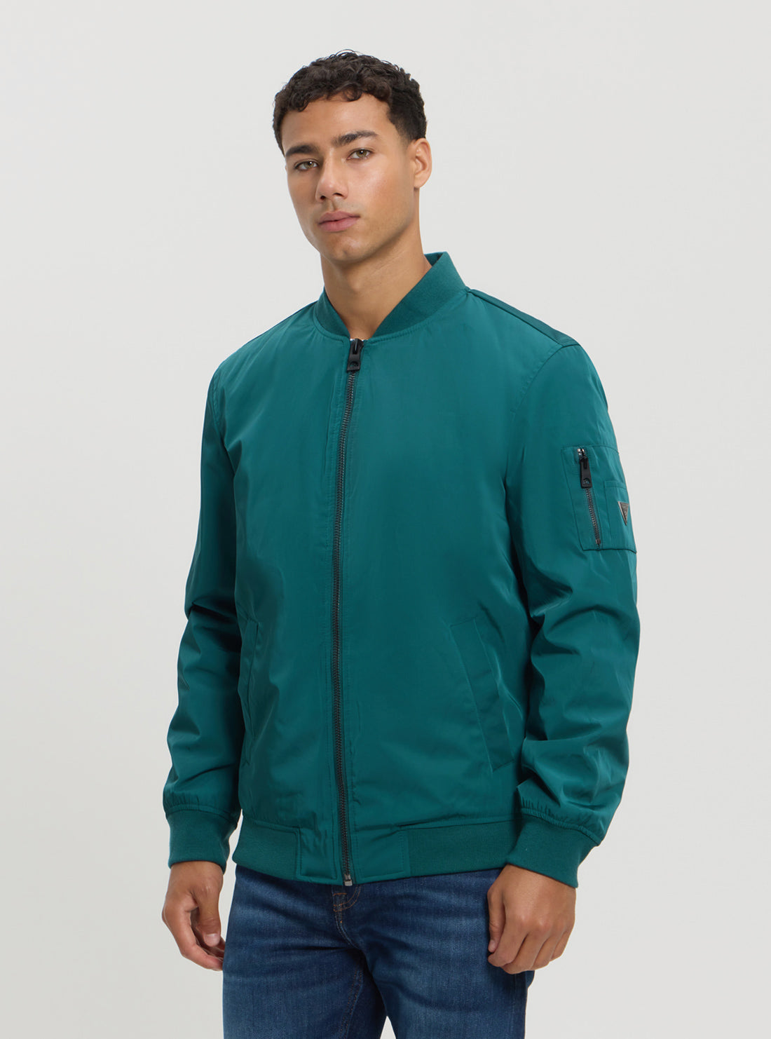 Stylish Green Satin Bomber Jacket for Women - Lightweight Fashion Outerwear - Perfect for Casual Wear, Night Out & Street Style
