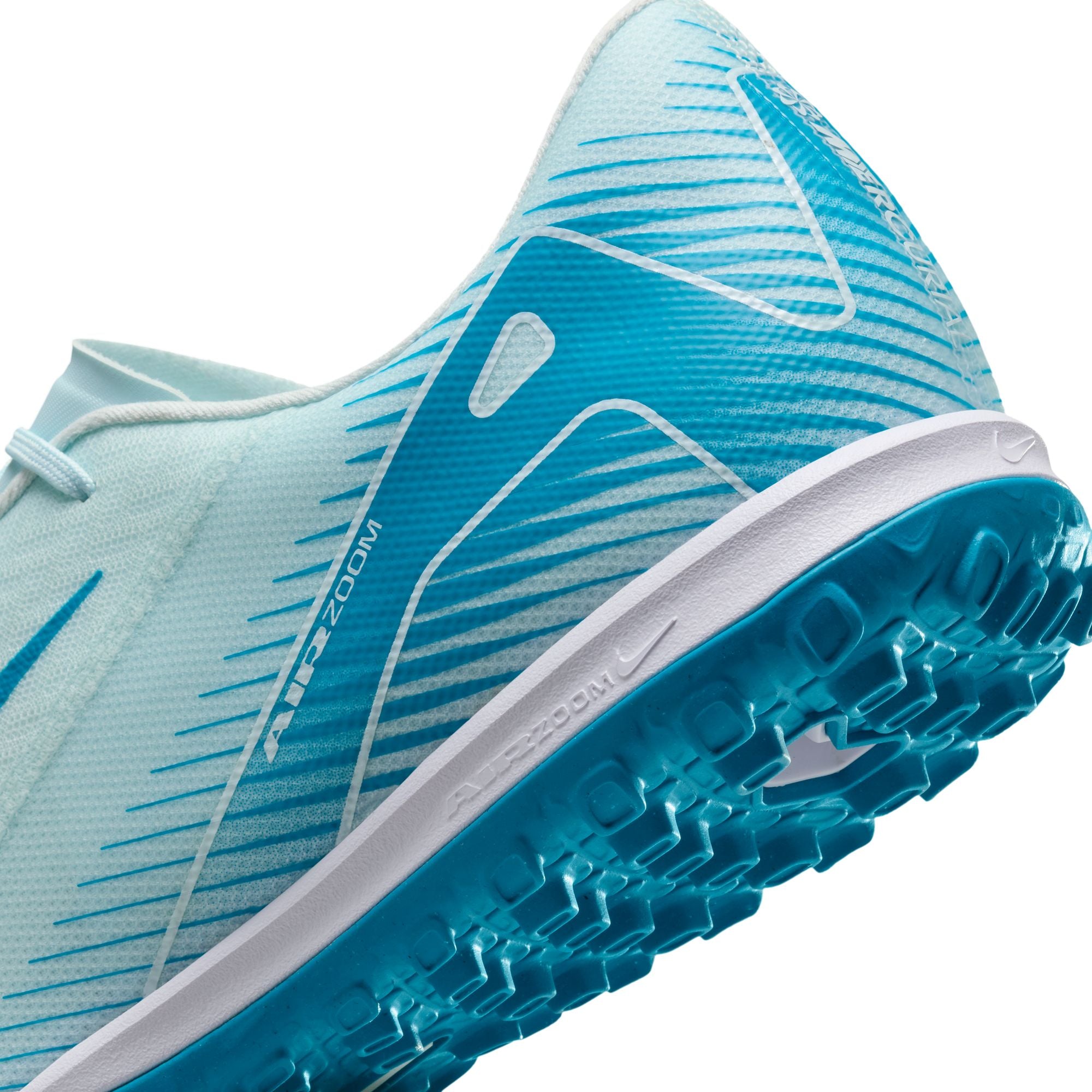Nike Mercurial Vapor 16 Academy TF Turf Soccer Shoes for Men - Lightweight Football Cleats with Synthetic Leather Upper, Glacier Blue/Blue Orbit - Perfect for Artificial Grass, Training & Casual Wear