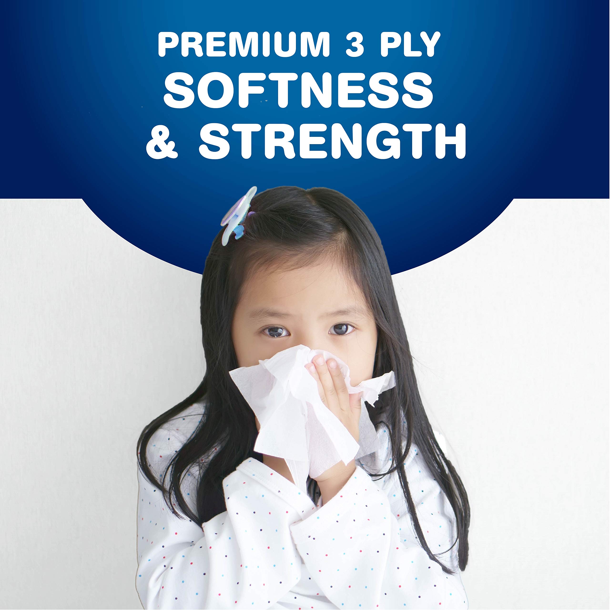 Scotties Supreme 3-Ply Facial Tissues, 88 Sheets per Box - 6 Pack | Soft & Strong for Home, Office & Travel | Hypoallergenic & Lotion-Free | Canadian Brand