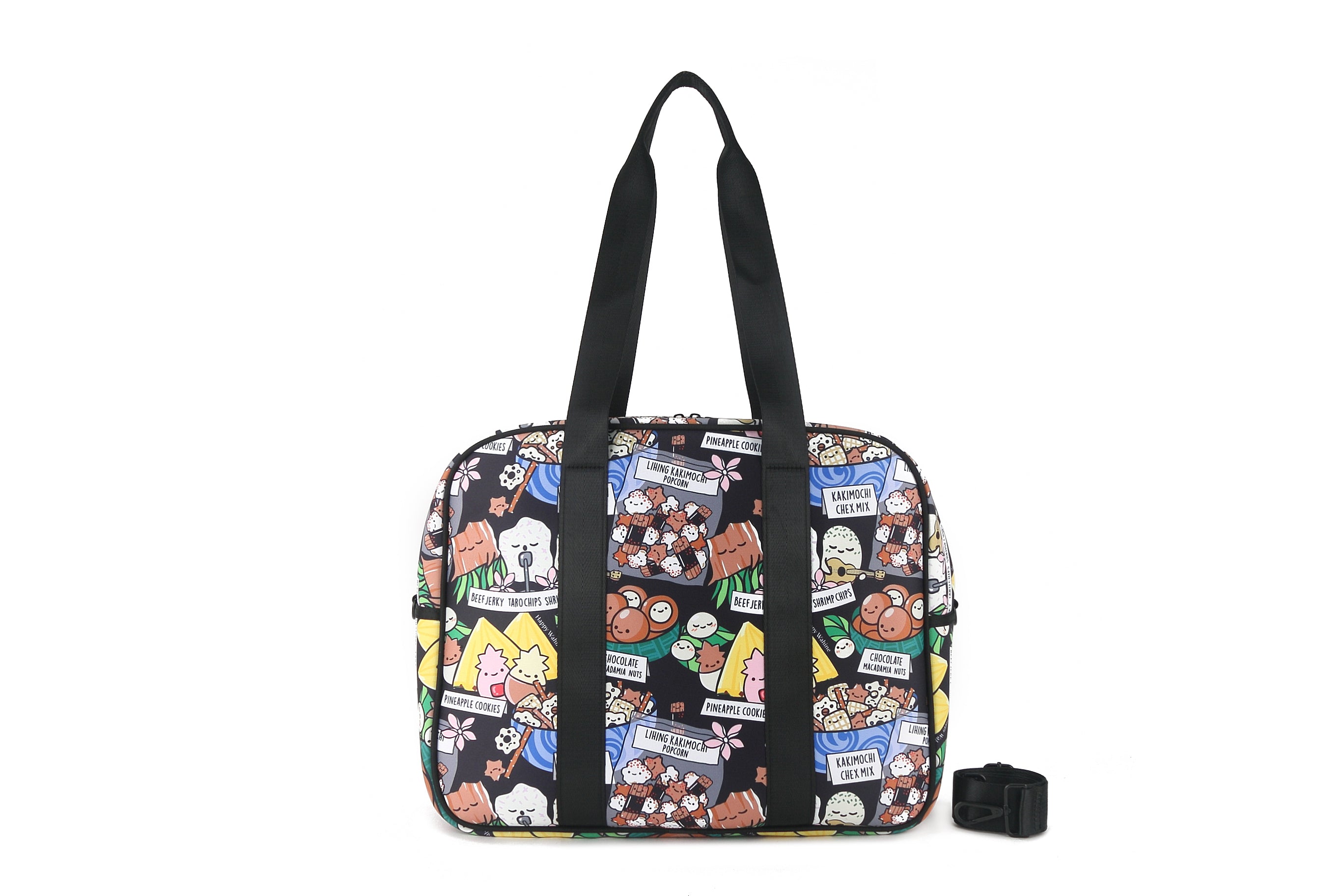 Premium Gym Bag with Pockets - Durable Workout Tote for Men & Women - Perfect for Fitness, Travel & Sports - Includes Bonus Local Snacks (Black)