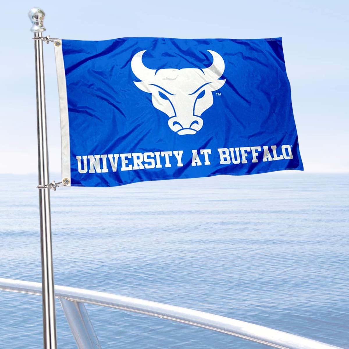Buffalo Bulls Boat Flag - College Flags & Banners Co. | Durable Nautical Flag for Boats, Tailgating & Game Day Decor