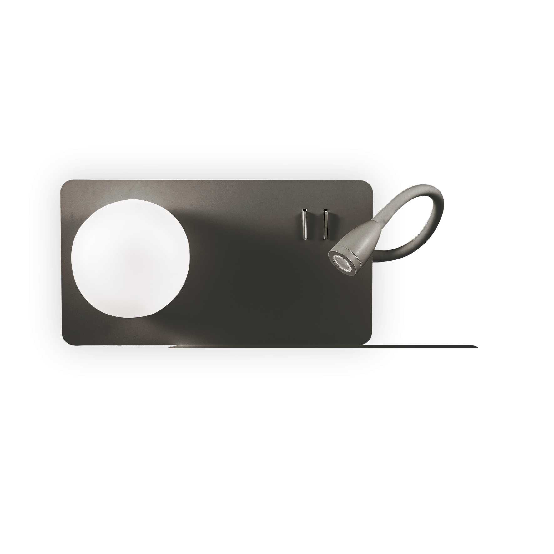 Modern Book Wall Light - Left/Right Mount - White/Black Finish - Perfect for Bedroom, Living Room & Study Reading Nook Lighting