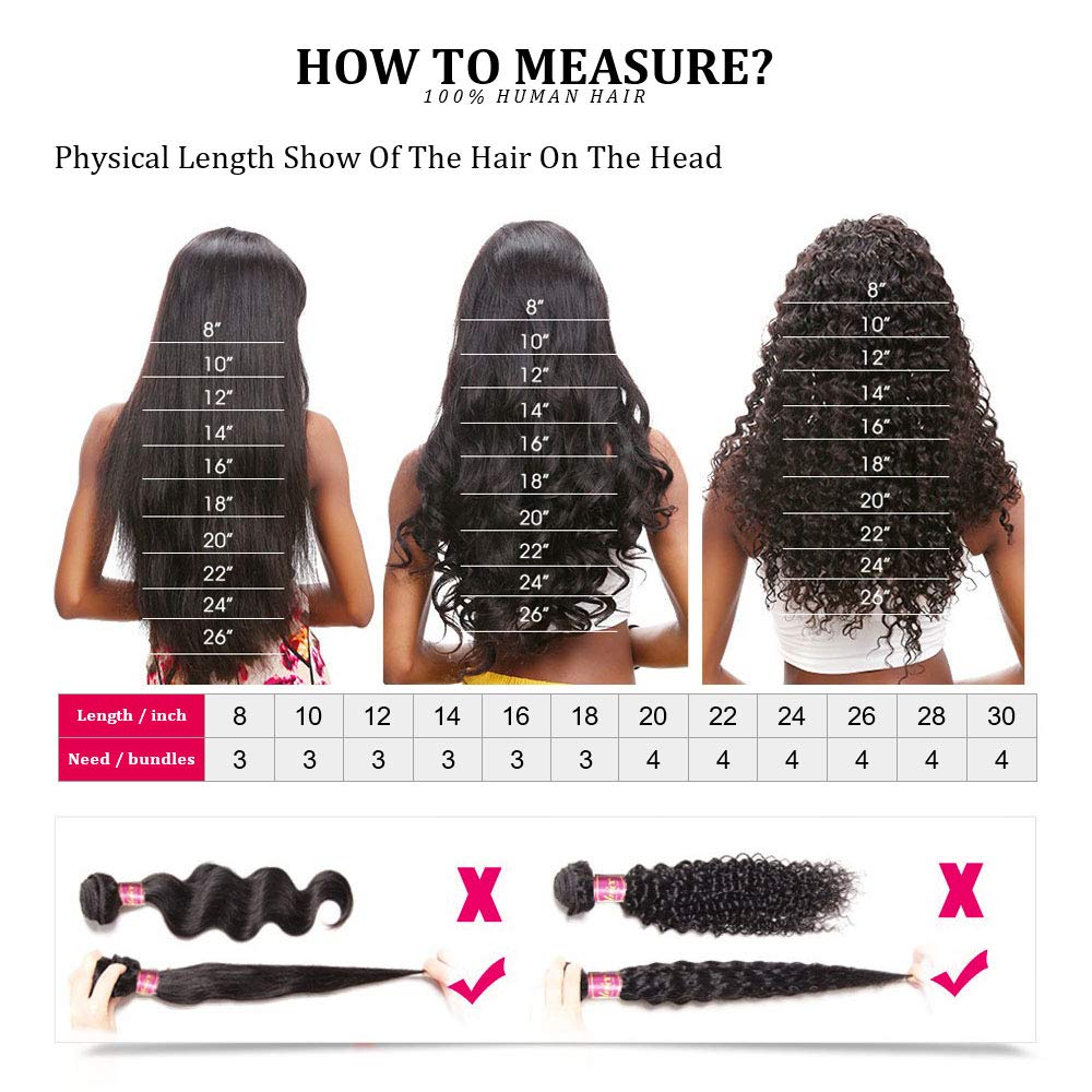 100% Unprocessed Brazilian Virgin Remy Hair Bundles - Kinky Straight 20/22/24 Inch Yaki Straight Human Hair 3 Bundles for Black Women (Natural Black Color) | Perfect for Protective Styles, Weaves & Natural Hair Extensions