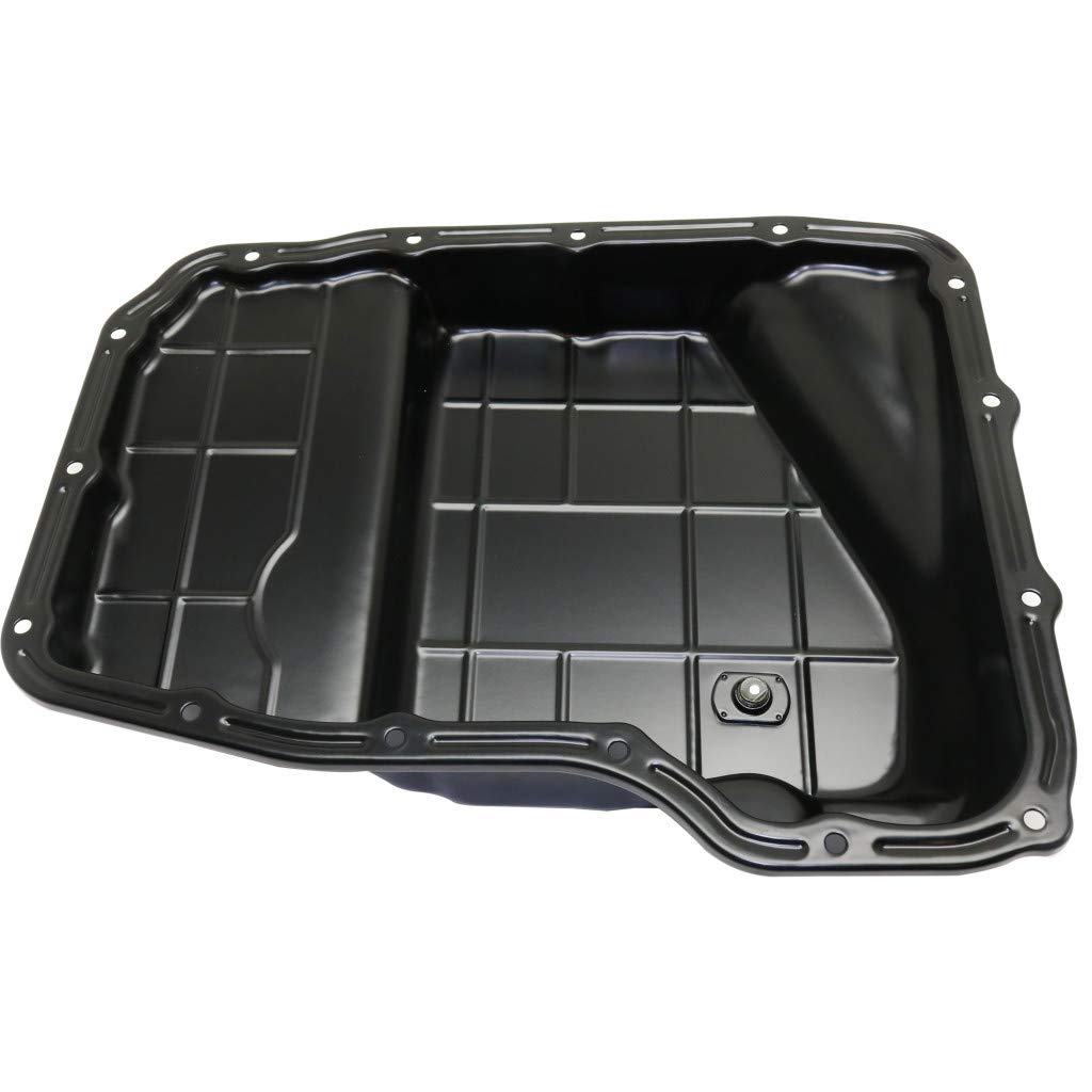 2007-2009 Chrysler Aspen Transmission Pan with Drain Plug - Heavy Duty Steel Replacement Part #5013681AA #6806592AA - Perfect for Off-Roading & Towing Applications
