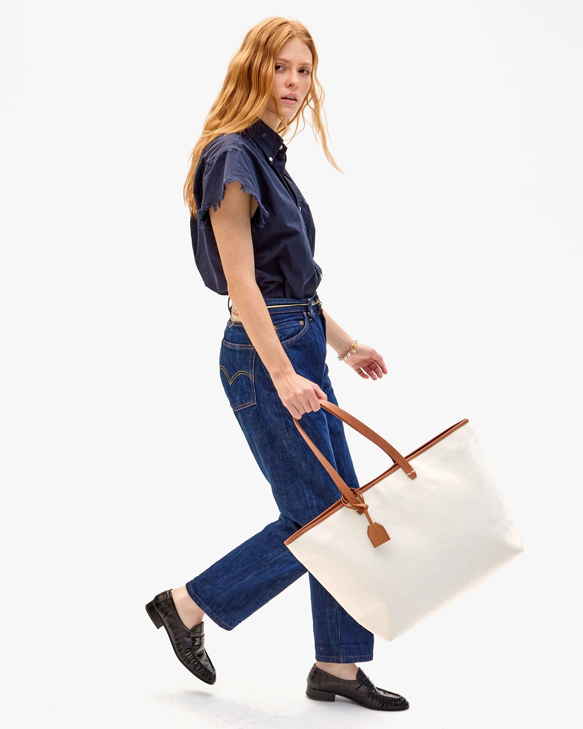 Volie Natural Canvas Tote Bag - Eco-Friendly Reusable Shopping Bag for Groceries, Beach & Daily Use | Durable & Stylish Carryall for Women & Men