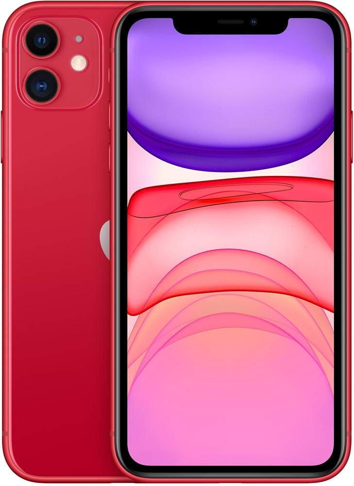 Refurbished Apple iPhone 11 64GB - Like New Condition (Red) | Unlocked Smartphone for Work, Travel & Everyday Use