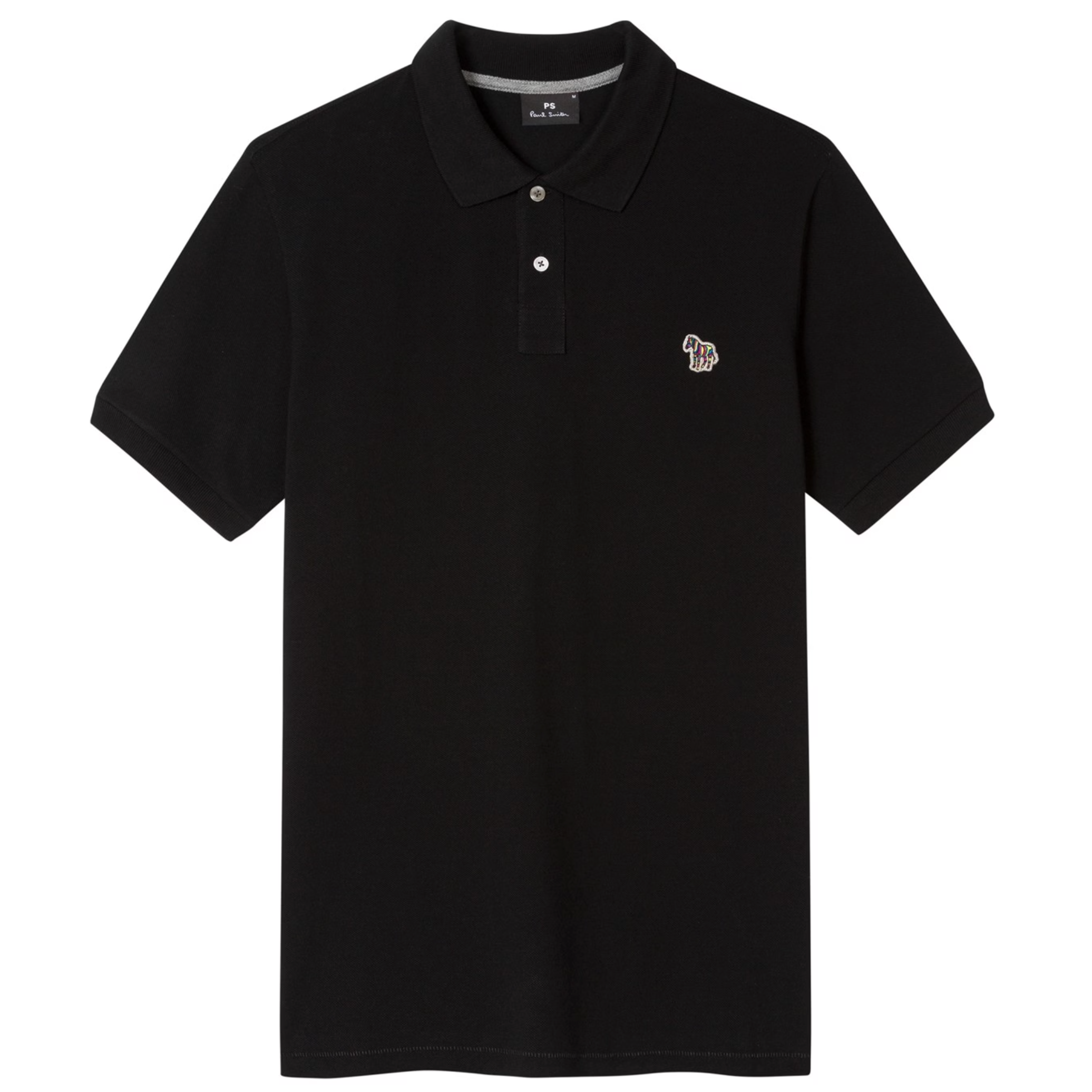 Paul Smith Men's Black Short Sleeve Polo Shirt - Classic Cotton Casual Wear for Summer, Golf, and Business Casual Outfits