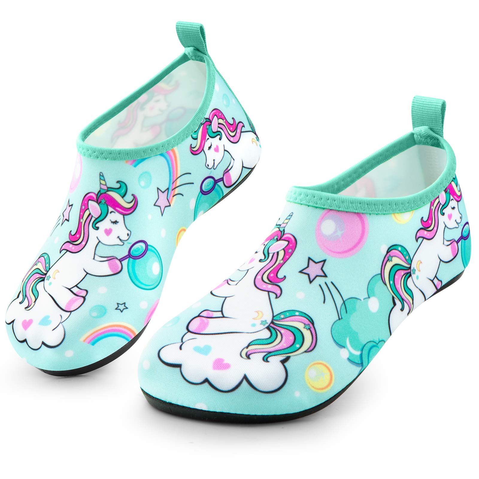 **Sunnywoo Kids Water Shoes for Boys & Girls - Quick Dry, Non-Slip Barefoot Swim Shoes for Toddlers - Perfect for Beach, Pool, Aqua Sports & Outdoor Activities**