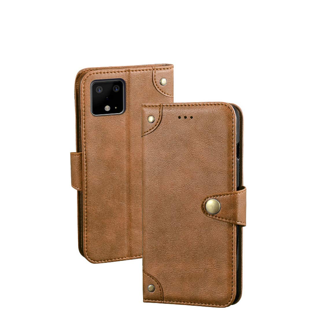 Google Pixel 4 XL Leather Flip Case - Premium TPU Cover for Work & Travel