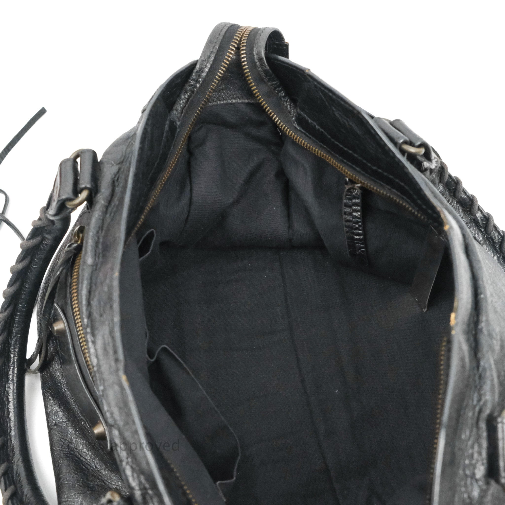 Balenciaga Classic City Bag Black Calfskin Leather with Ruthenium Hardware - Perfect for Work, Travel & Everyday Luxury Fashion Accessory