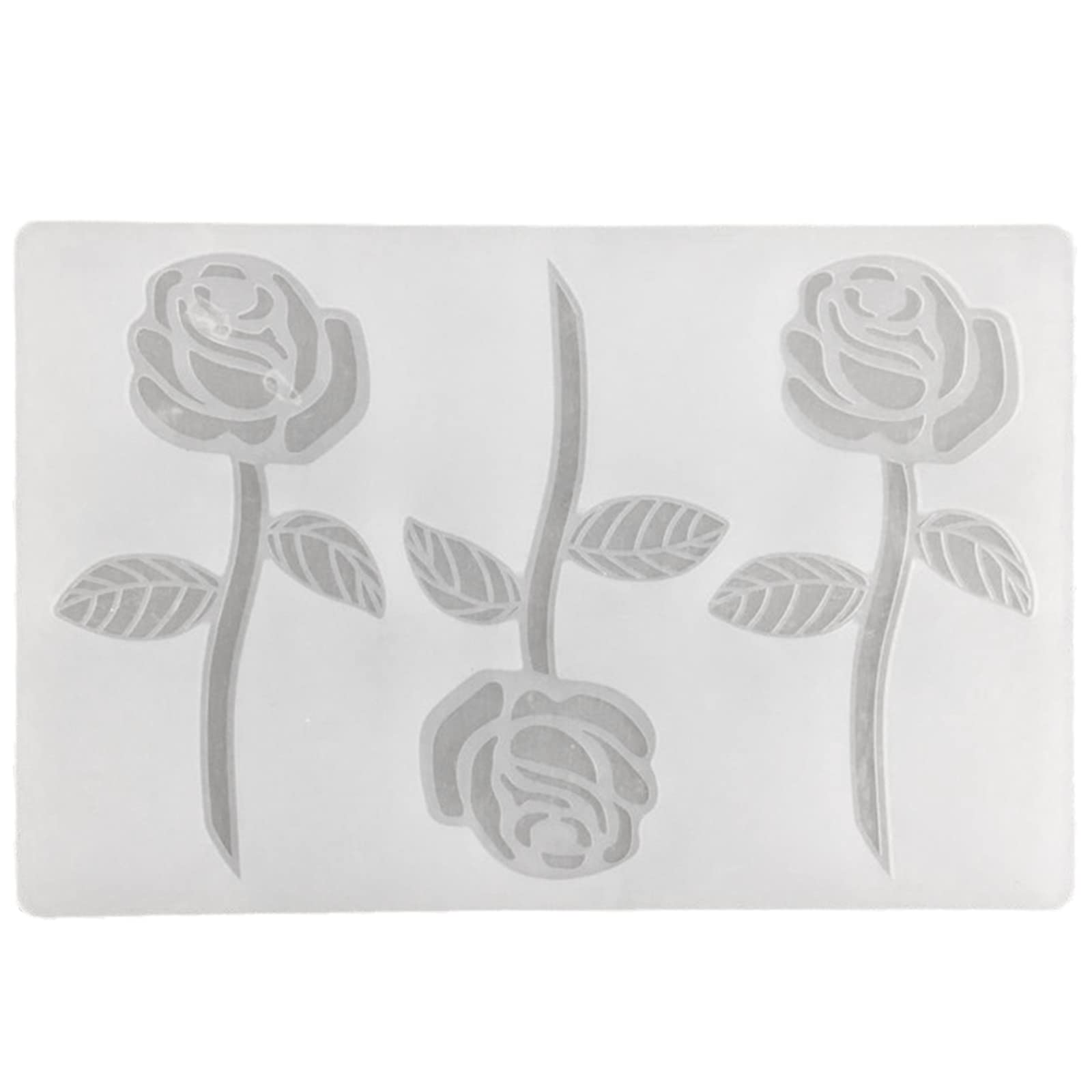 OTGO 3-Hole Rose Shaped Silicone Chocolate & Fondant Molds - Reusable Baking Molds for DIY Cake Decorating, Cupcake Toppers, and Dessert Making - Perfect for Birthday Parties, Wedding Cakes, and Home Baking