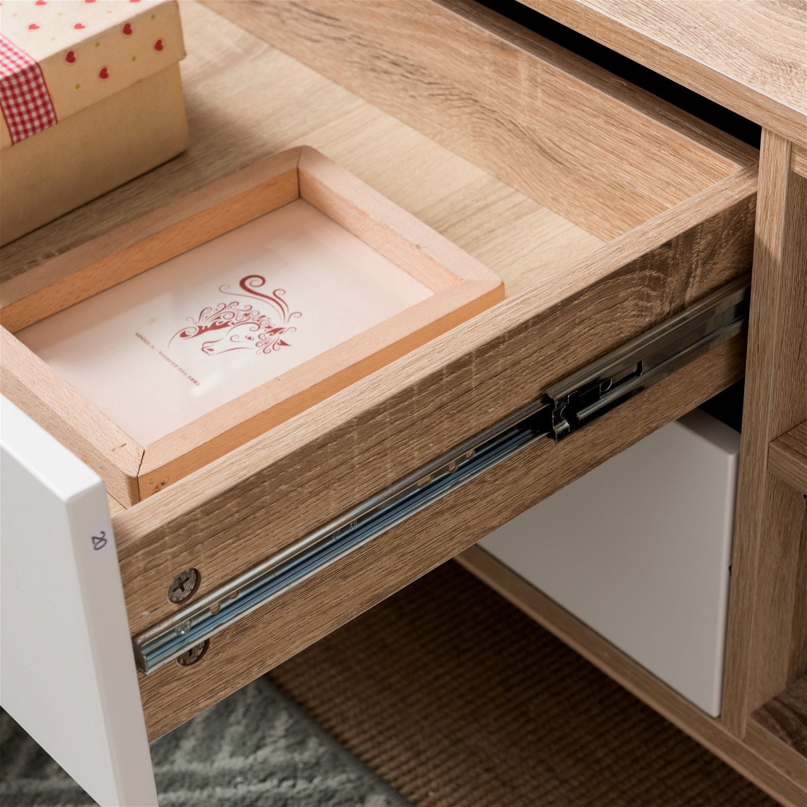 Criterion 1800mm Oak White Tuscany TV Stand Entertainment Unit - Perfect for Living Room, Home Theater & Media Storage