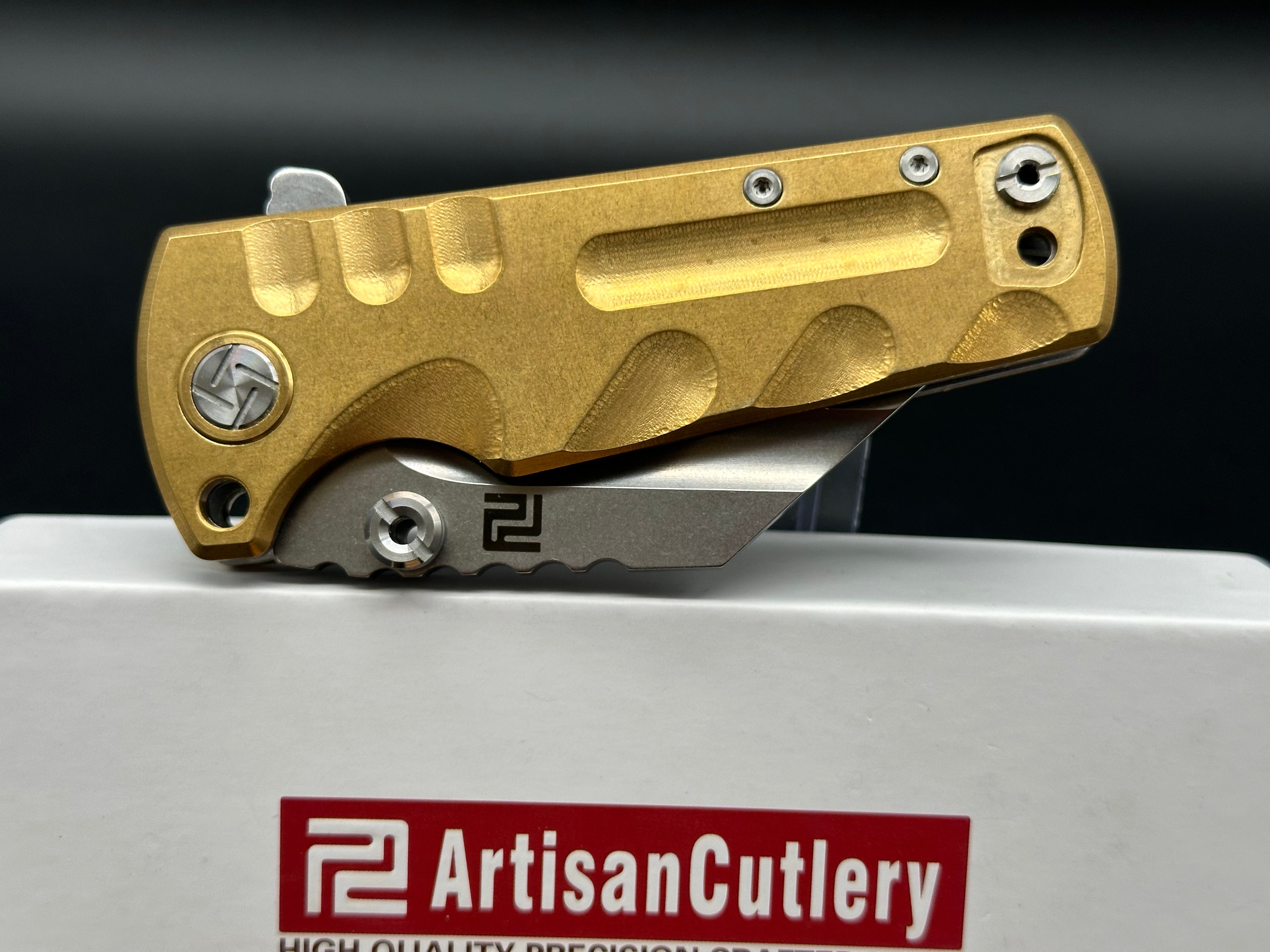 Artisan Cutlery Proponent Mini Brass Pocket Knife - Premium EDC Folding Knife for Outdoor, Camping & Everyday Carry | Perfect for Hiking, Survival & Tactical Use