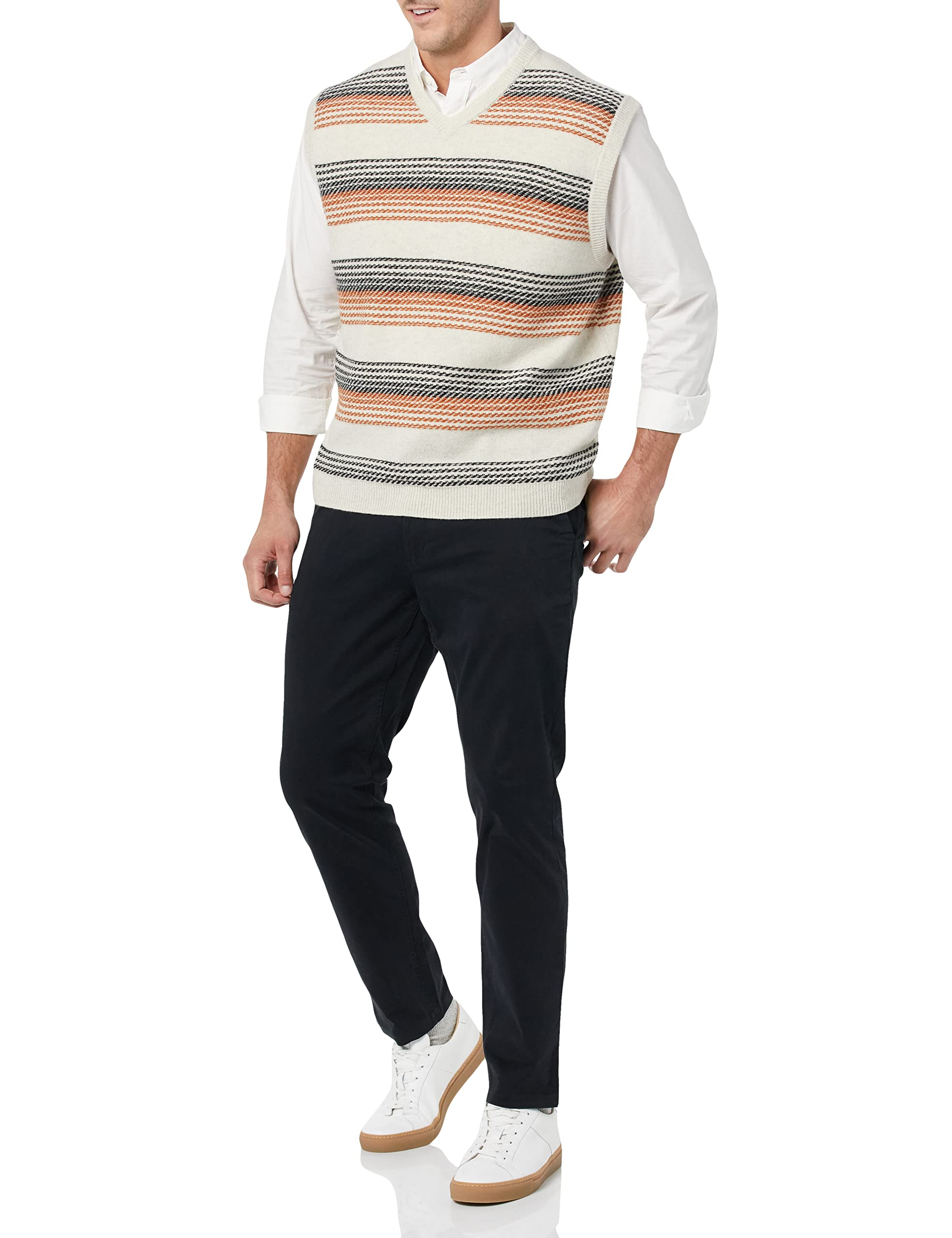 Amazon Essentials Men's Lambs Wool Sweater Vest - Slim Fit, Lightweight & Warm - Perfect for Layering in Fall & Winter (Previously Goodthreads)