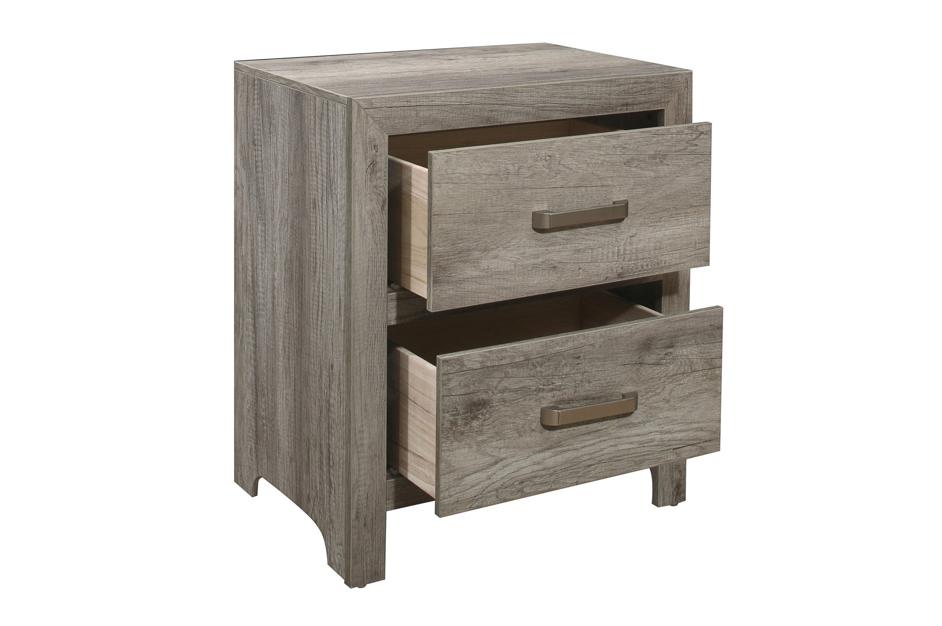 Grey Mandan Bedroom Collection - Modern 6-Piece Bedroom Set with Dresser, Nightstand & Mirror - Perfect for Master Bedroom, Guest Room & Small Space Decor