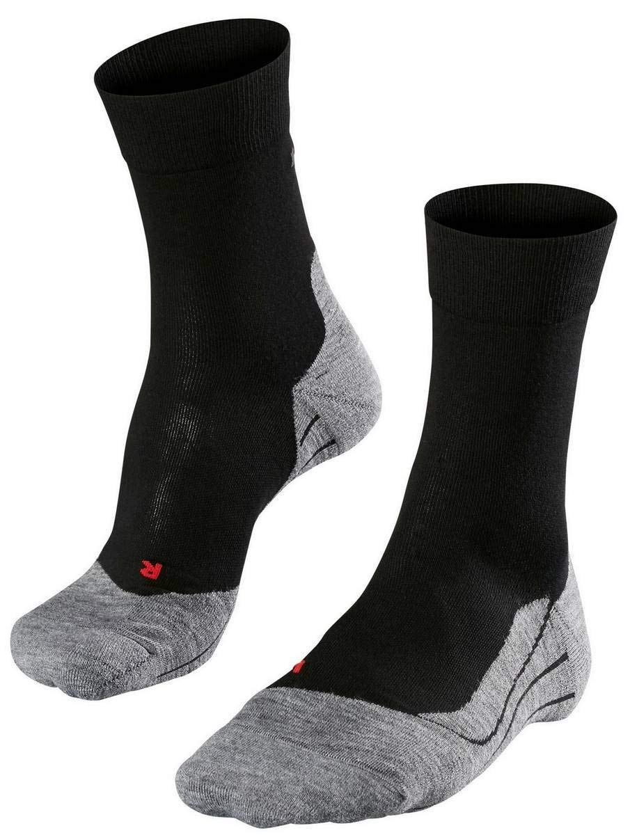 Falke Men's Running Socks Size 4 Medium - Black Mix for Jogging, Gym & Outdoor Sports