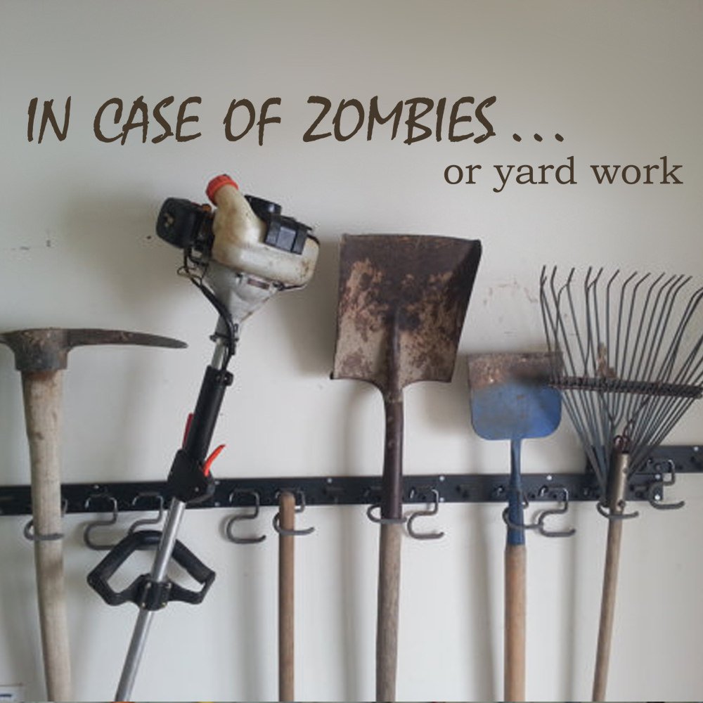 Funny Zombie Apocalypse Wall Decal - Vinyl Sticker for Home, Office & Halloween Decor - Perfect for Horror Fans & Party Decorations