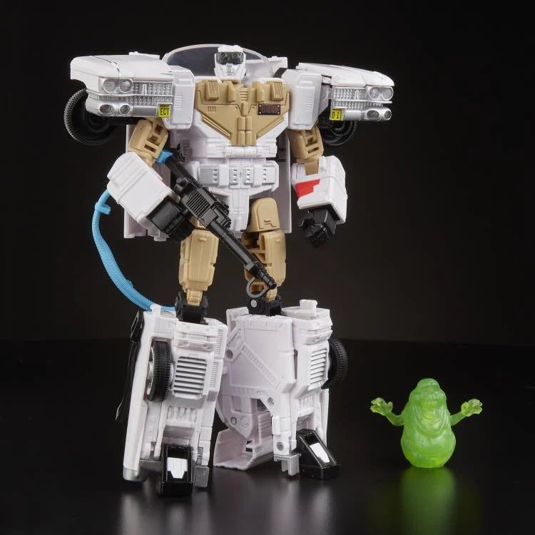 Ghostbusters x Transformers Ectotron Ecto-1 Action Figure - Collectible Toy for Fans, Perfect for Display & Play - Great Gift for Movie Lovers & Transformers Collectors