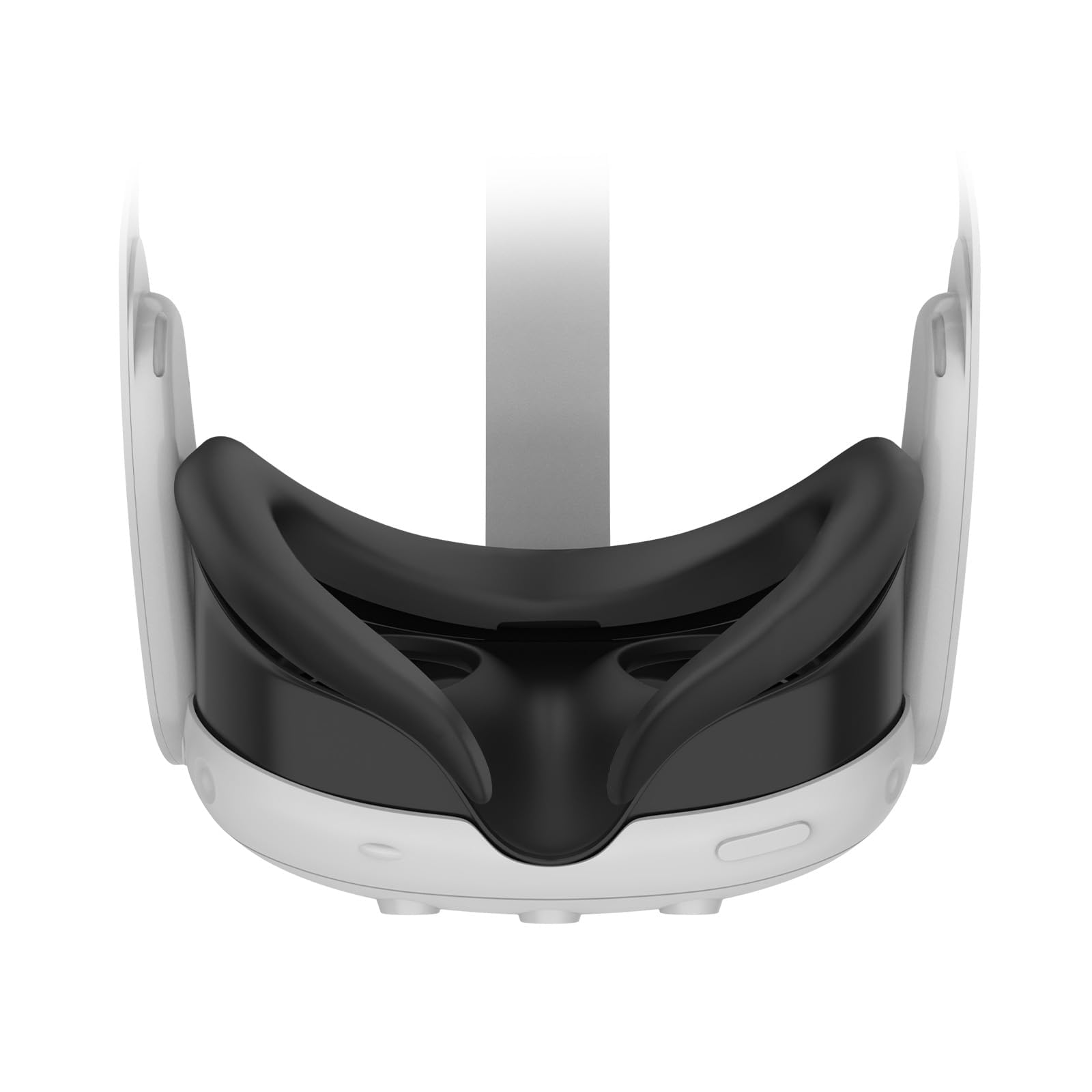 Meta Quest 3 VR Silicone Face Mask - Lightproof & Sweatproof VR Accessories for Enhanced Immersion (Black) - Perfect for Gaming, Fitness VR & Long Play Sessions
