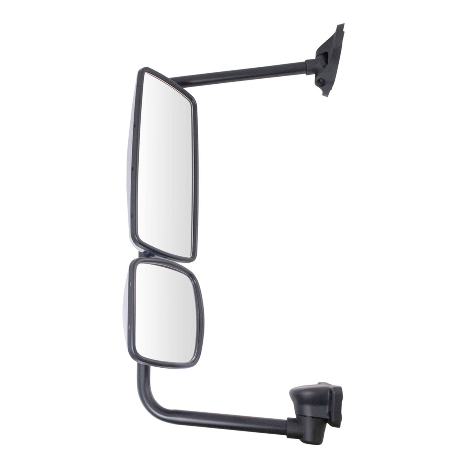 Freightliner M2 Driver Side Left Hand (LH) Manual Chrome Exterior Side View Mirror - Replacement for Trucks, Vans & Commercial Vehicles - Perfect for Fleet Maintenance & Road Safety