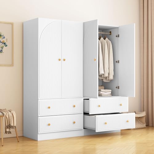 2pcs 2 Doors White