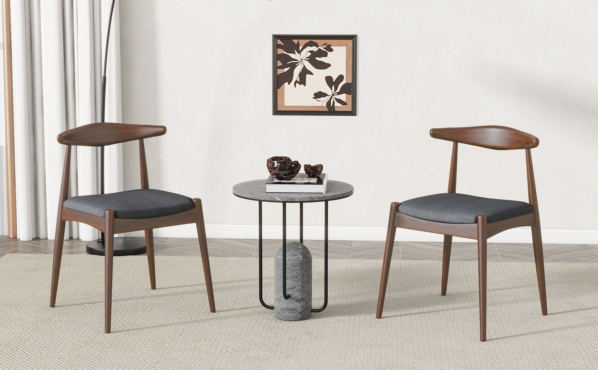 2-Piece Modern Dining Chair Set - Comfortable & Stylish for Kitchen, Dining Room, or Office - Perfect for Small Spaces & Home Decor