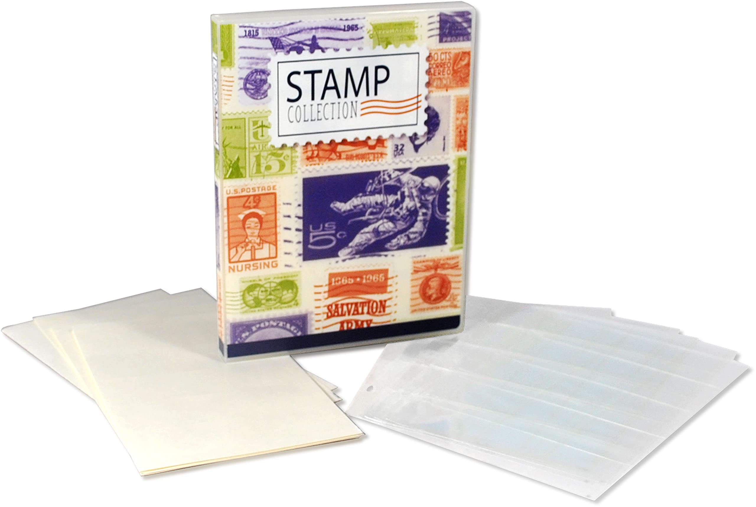 UniKeep Stamp Collection Organizer Case - Holds 150 Stamps for Collectors, Compact & Durable Stamp Storage Solution - Perfect for Hobbyists, Travel & Gift Giving