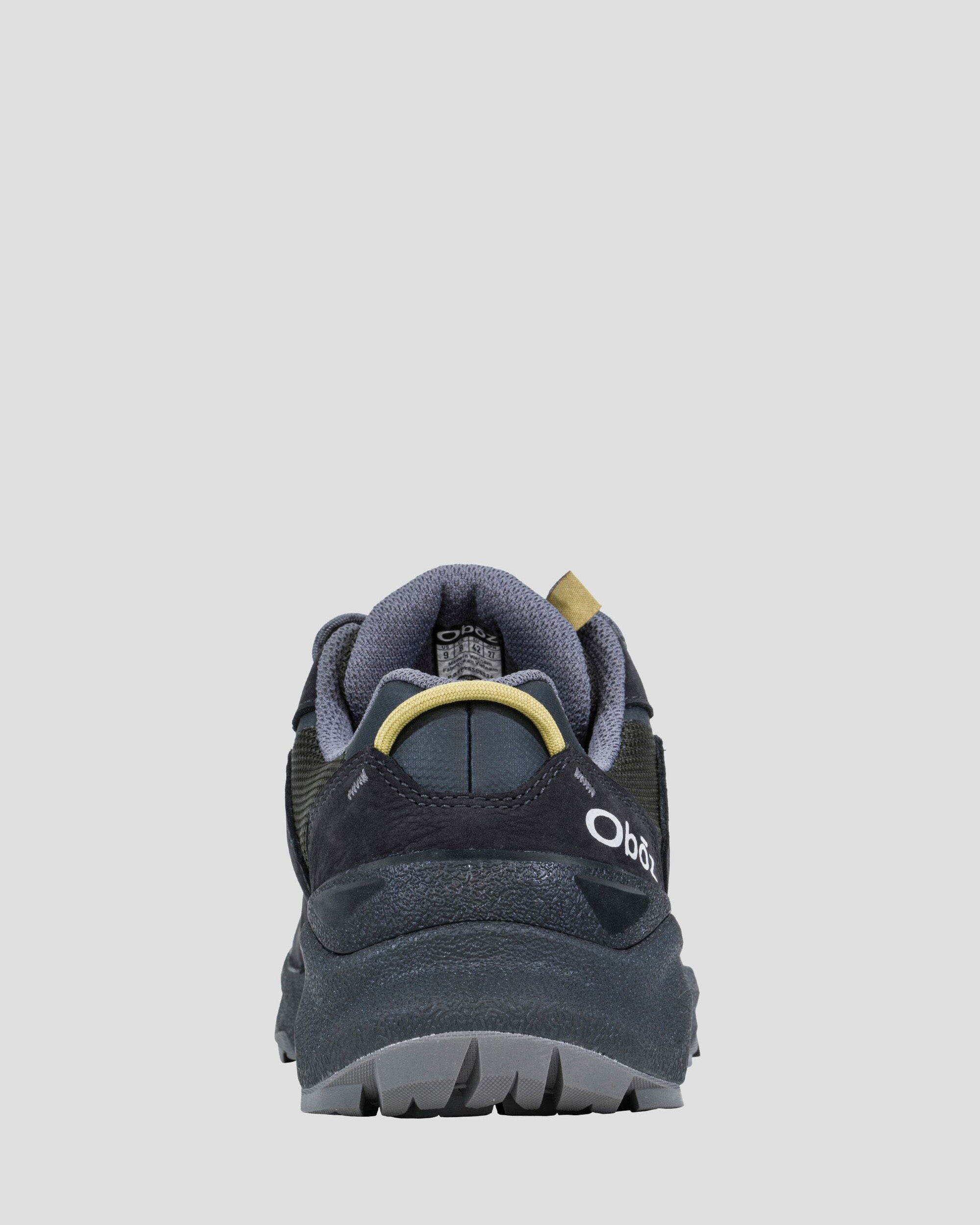 Oboz Men's Cottonwood Low Waterproof Hiking Shoes - Black Sea | Lightweight Trail Shoes for Outdoor Adventures & Backpacking