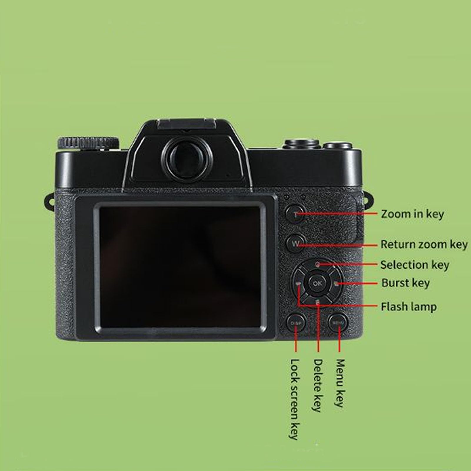 4K Digital Video Camera with 48MP, 3.0 Inch IPS Screen - Perfect for Vlogging, YouTube Content Creation & Travel Photography | Portable Camera for Beginners & Professionals