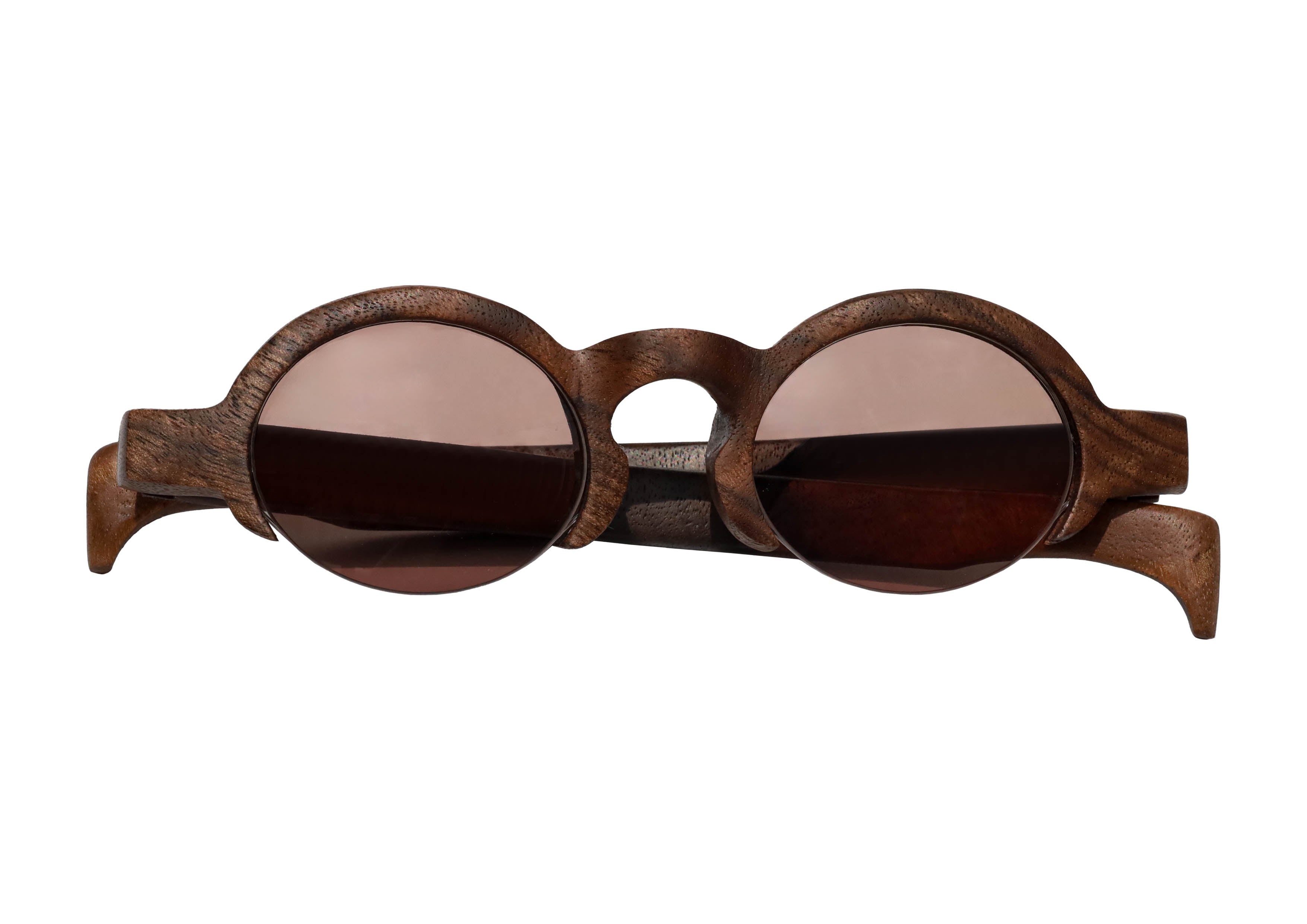 Stylish Brass and Walnut Willow Sunglasses - UV Protection, Polarized Lenses for Outdoor Activities, Beach, Driving & Fashion Accessories