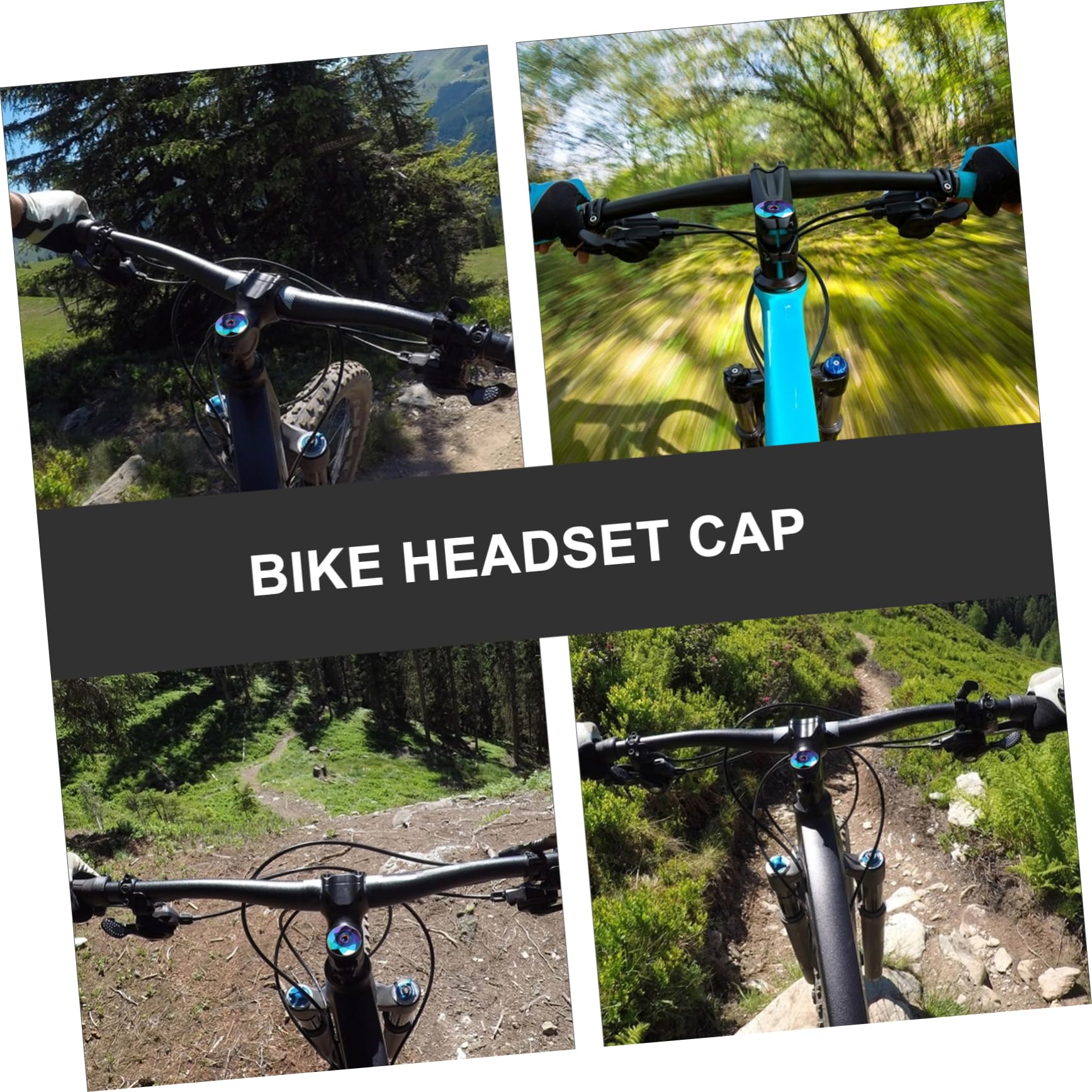 SUPVOX 1 Set Bicycle Stem Cover - Bike Headset Cap for Cycling Accessories | Durable Headphone Cycle Headset Protector | Perfect for Mountain Bikes, Road Bikes & Commuter Bicycles