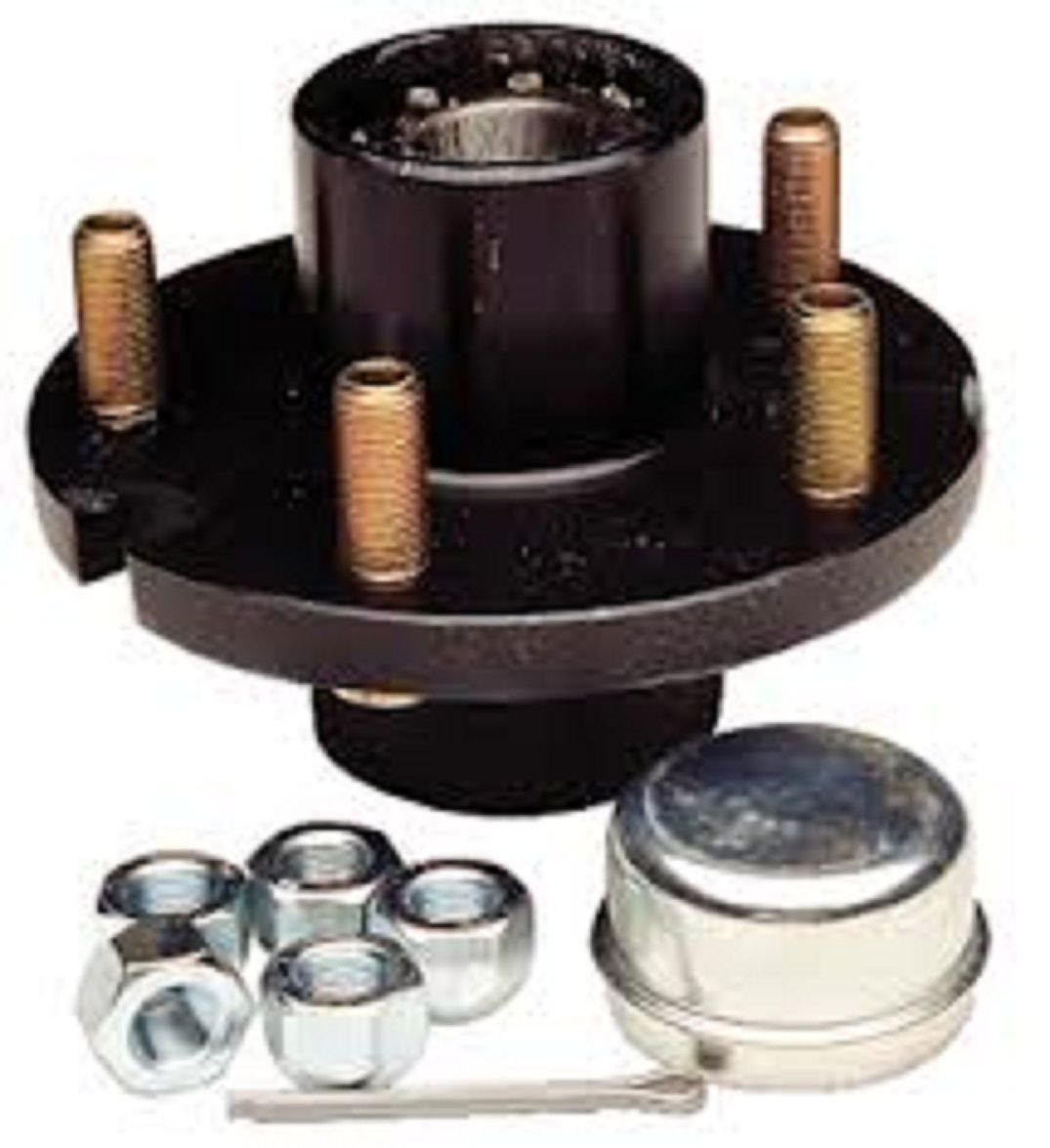 5 BOLT Galvanized HUB #1250 - Heavy-Duty Trailer Axle Wheel Hub for Commercial & Agricultural Use