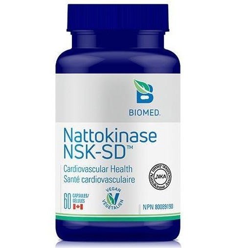 Nattokinase NSK SD Supplement - 60 Capsules for Cardiovascular Health & Blood Circulation Support | Daily Wellness & Heart Care