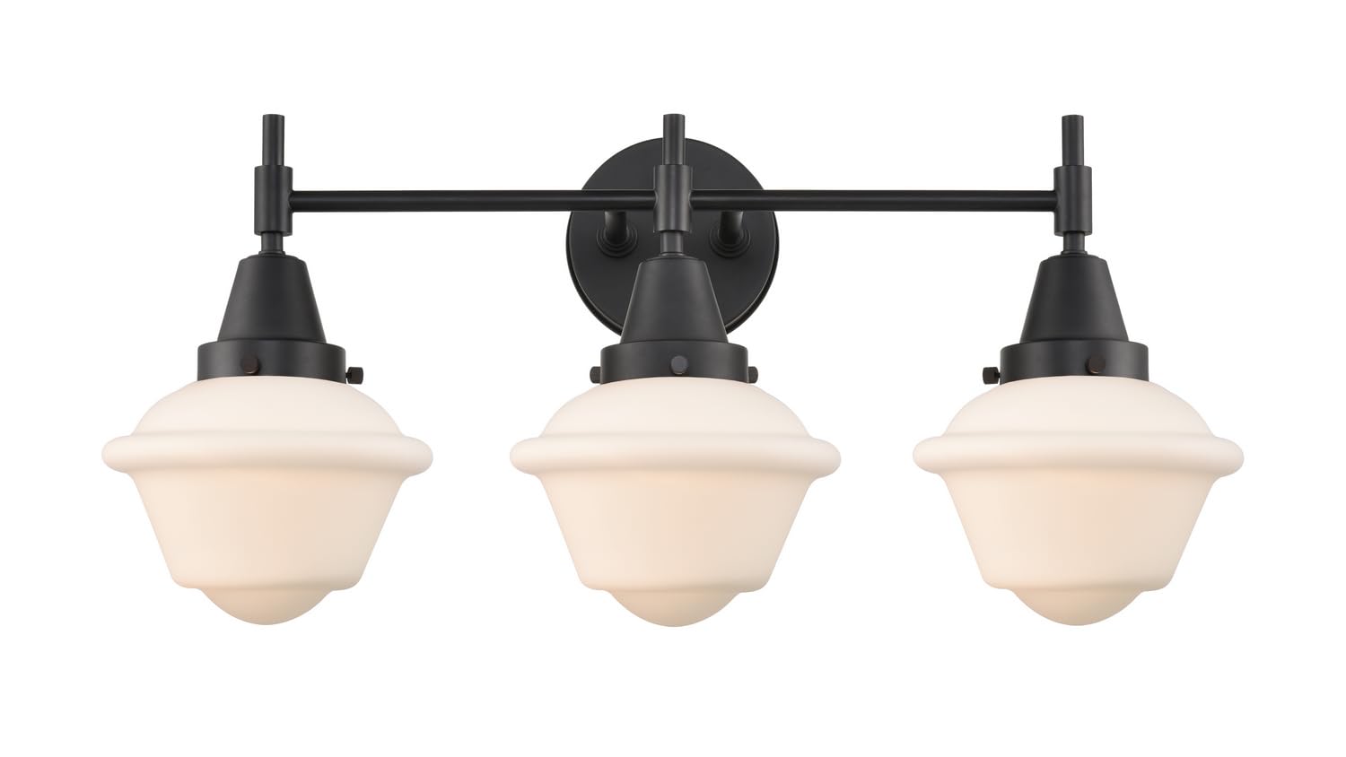 Innovations 447-3W-BK-G531-LED Black Transitional LED Bathroom Vanity Light - Modern Lighting for Bathroom, Powder Room & Dressing Area