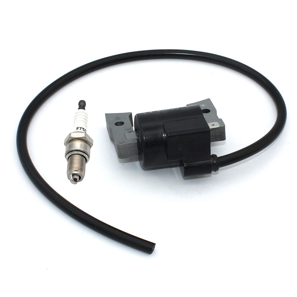 High Performance Ignition Coil with Spark Plug for Kawasaki FC401V FC420V FB460V - Compatible with Toro 30165, John Deere GT242 LX172 LX176 (Part# 21121-2086, AM121820, KM-21121-2086) - Perfect for Lawn Mowers, Tractors & Outdoor Power Equipment
