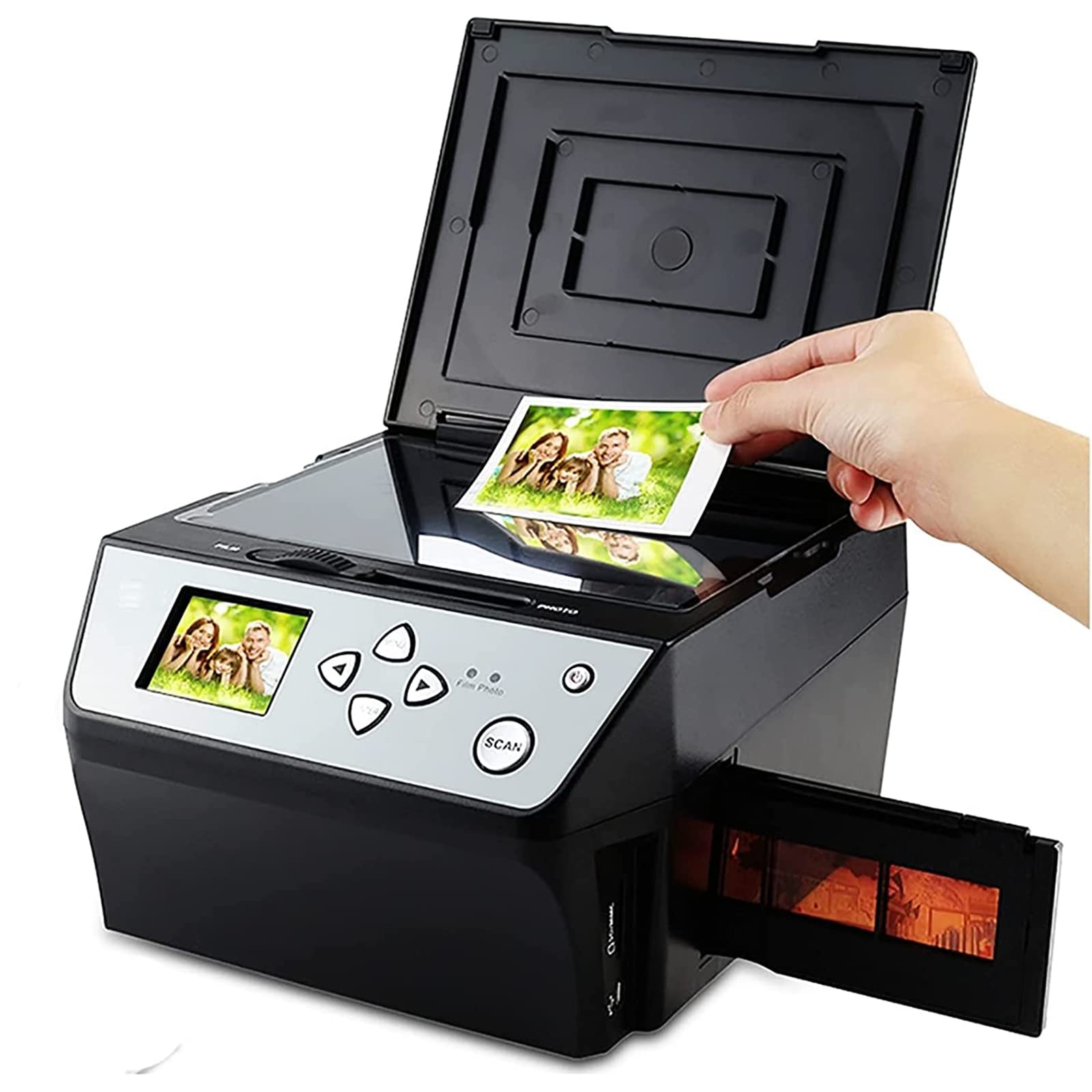 22MP High Resolution Film & Slide Scanner - Convert 135/35mm/110 Film Negatives & Business Cards to Digital JPG Photos | USB Output | Perfect for Digitizing Old Photos, Archiving Family Memories & Professional Photography Work