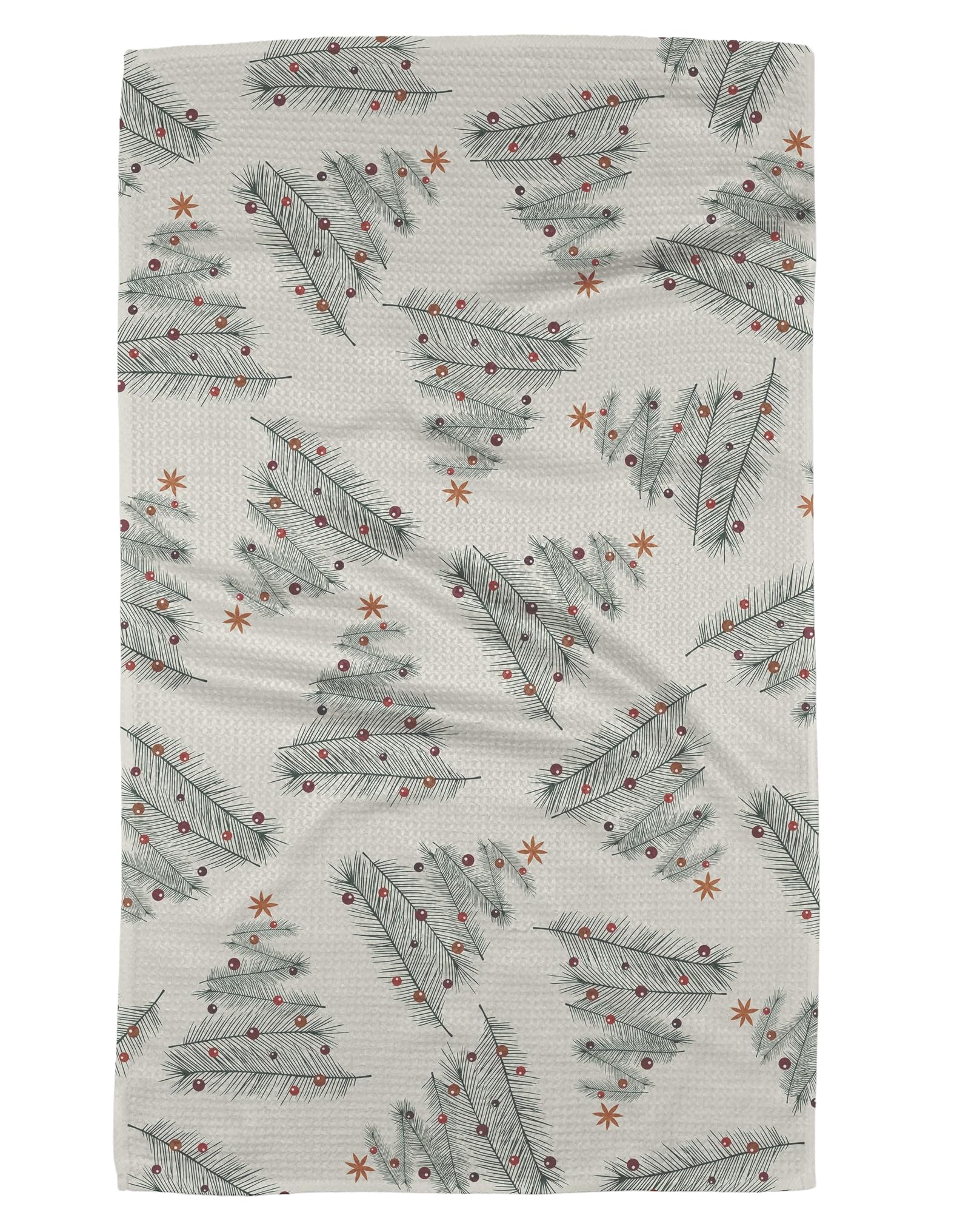 Premium Quick Dry Microfiber Christmas Kitchen Towels - Absorbent Dish Cloths for Drying Dishes & Cleaning - Holiday Home Decor & Gift (Classic Christmas Design, 1-Pack) - Perfect for Holiday Cooking, Baking & Kitchen Decor