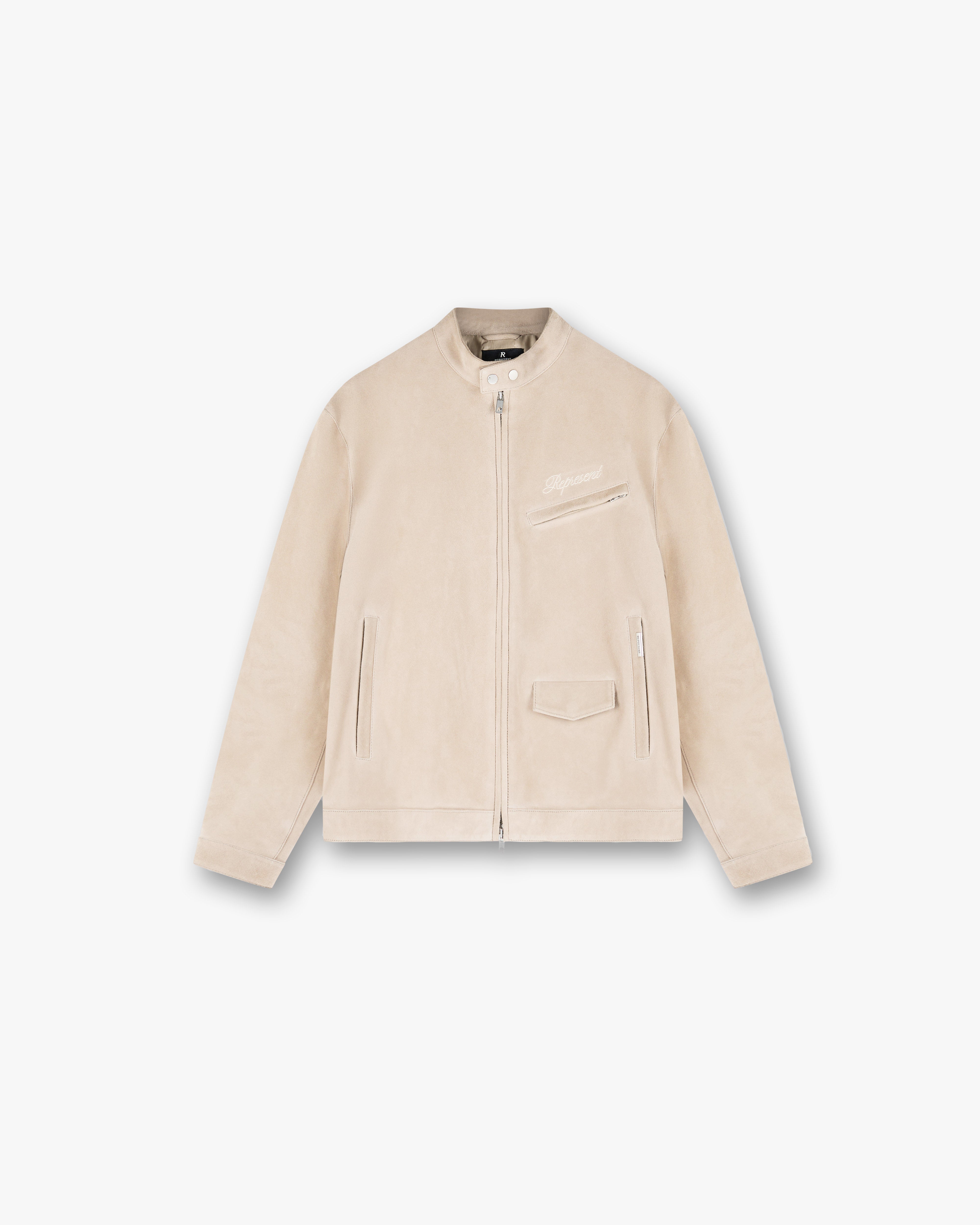 Overdrive Suede Jacket for Men - Beige Brown Lightweight Casual Outerwear | Perfect for Fall Winter Fashion, Date Night & Streetwear Outfits