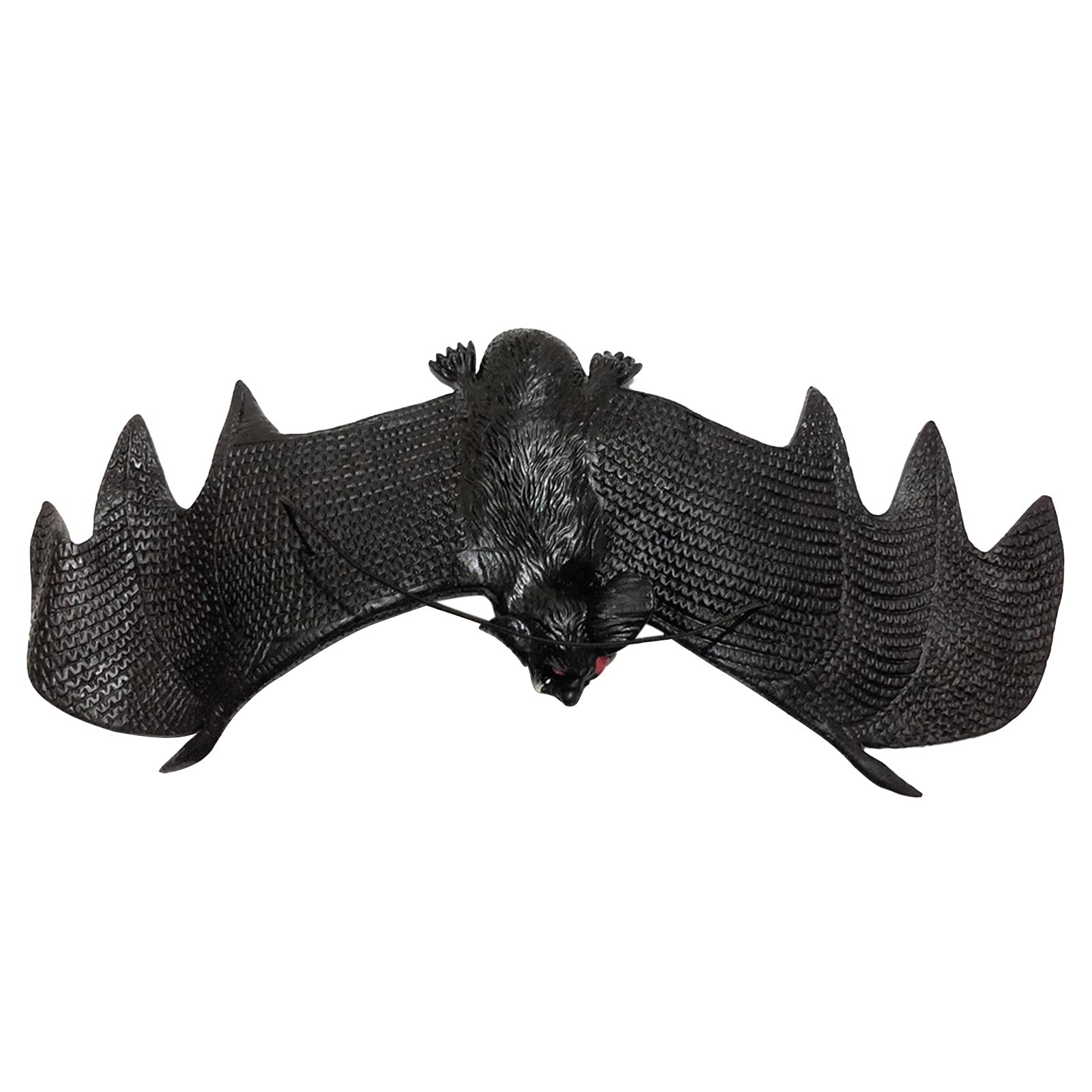 Halloween Decorations - Realistic Hanging Rubber Bats, Eco-Friendly TPR Simulation Animal Toys for Home & Party Scenes - Set of 1 (Perfect for Indoor/Outdoor Halloween Party Decor, Spooky Window Displays & Themed Events)