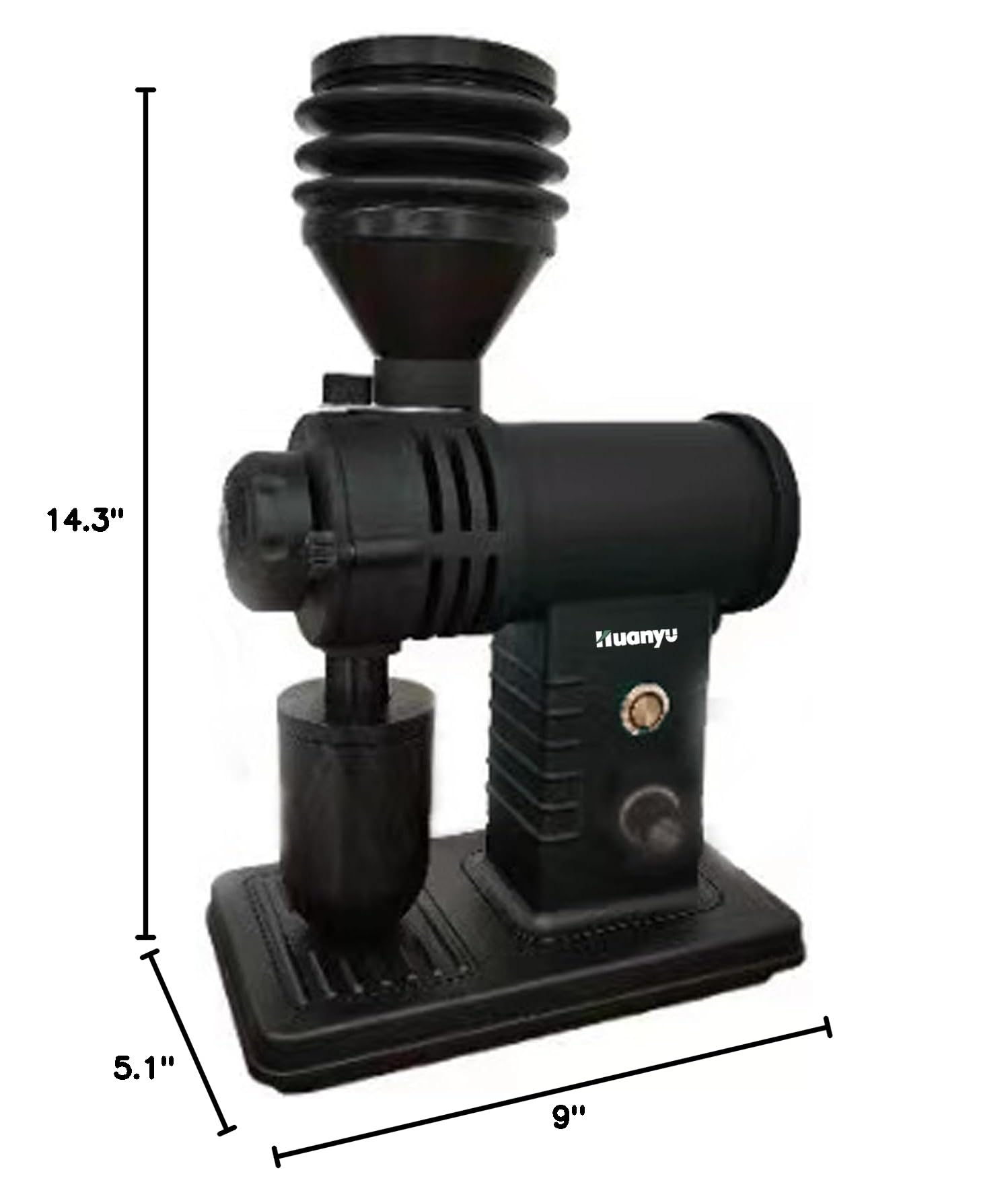 Premium Electric Coffee Grinder with Titanium Burr - 10 Precise Grind Settings for French Press, Pour Over, Espresso & Cold Brew - Quiet Coffee Mill for Home & Office Use