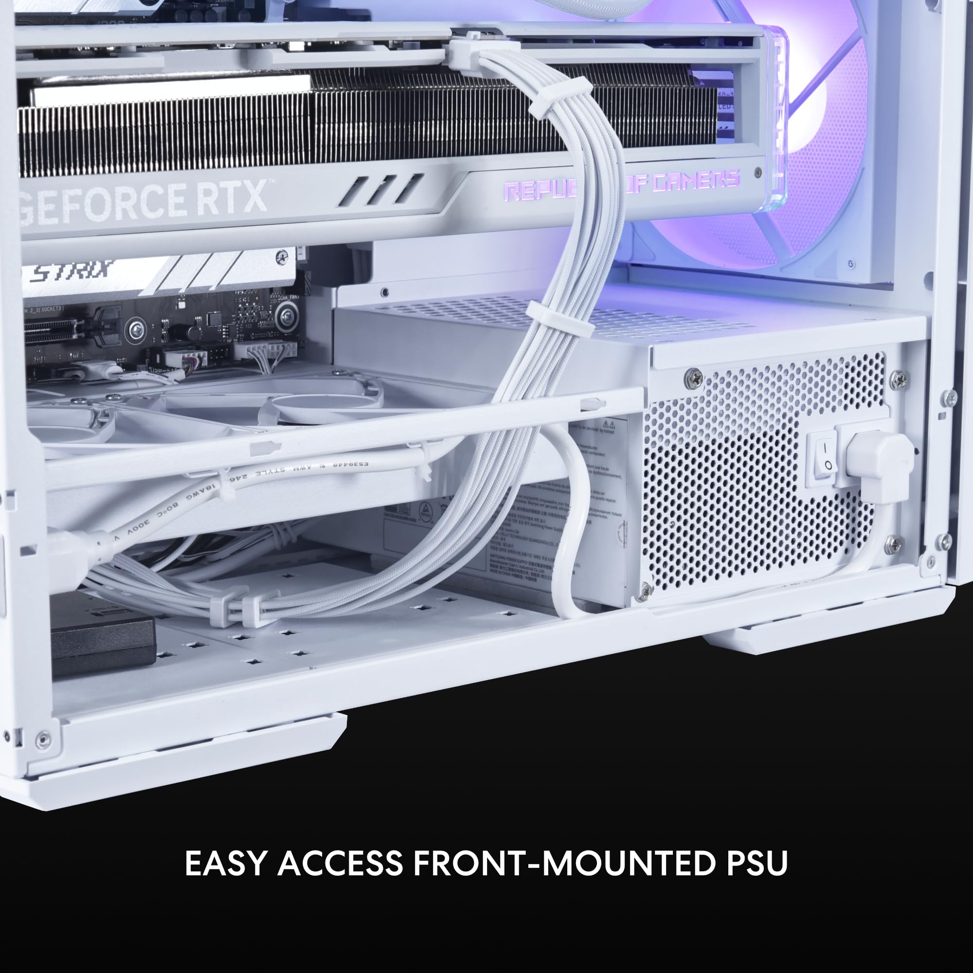LIAN LI LANCOOL 207 Compact ATX RGB Gaming PC Case - Airflow Optimized Mesh Design with 2x140mm ARGB & 2x120mm PWM Fans, USB Type-C, Tempered Glass Side Panel (White) - Perfect for Gaming Rigs and High-Performance PC Builds