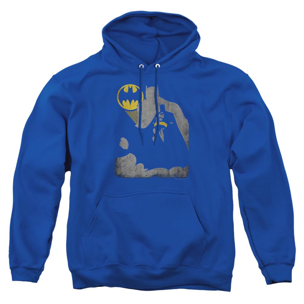 Trevco Batman Bat Knockout Unisex Adult Pullover Hoodie - Soft & Comfortable Graphic Sweatshirt for Men & Women - Perfect for Casual Wear, Cosplay & Superhero Fans
