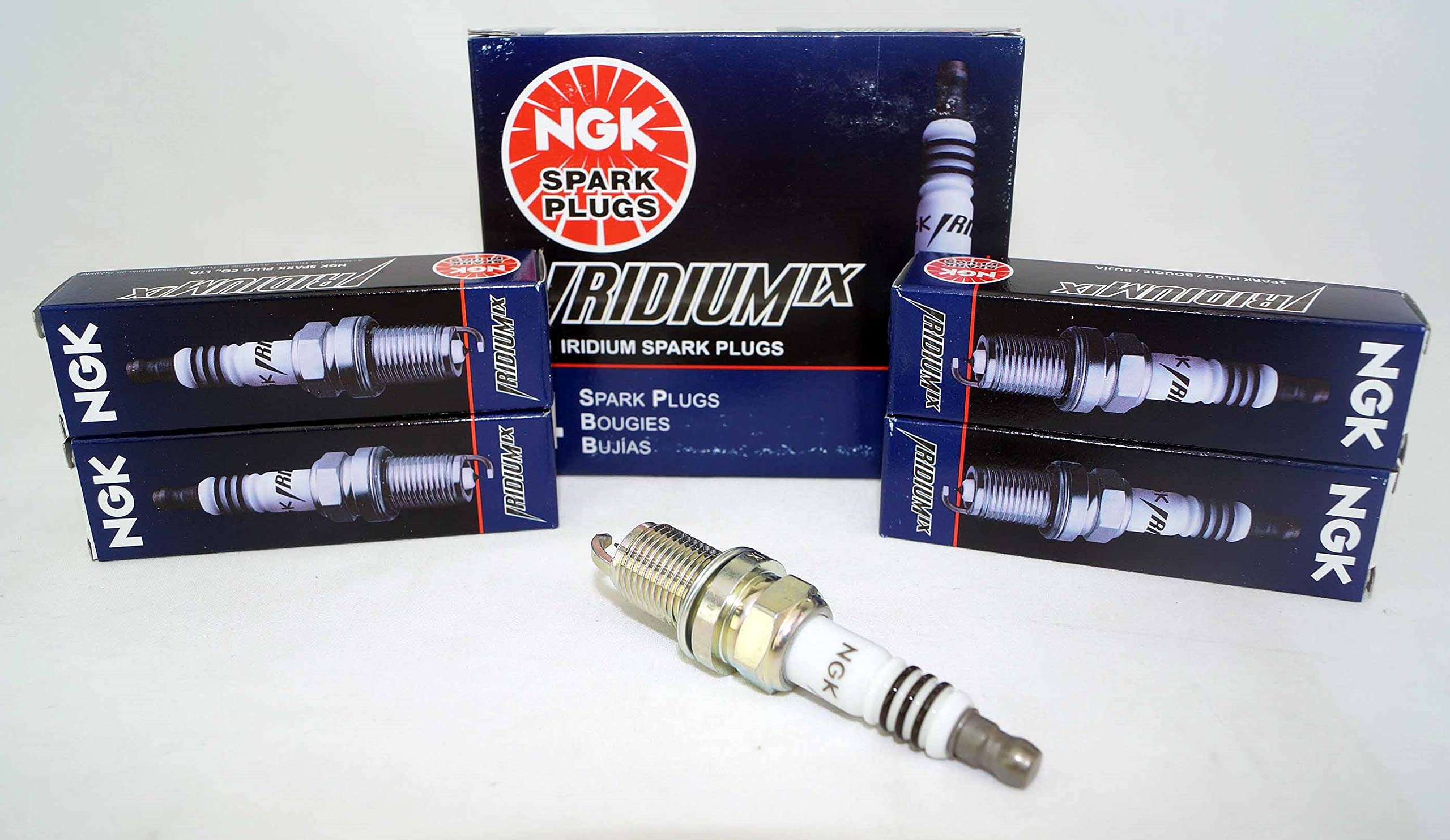 NGK 2477 Iridium IX Spark Plugs ZFR5FIX-11 - 4 Pack High Performance Spark Plugs for Honda, Toyota, Nissan - Perfect for Engine Tuning & Fuel Efficiency Improvement