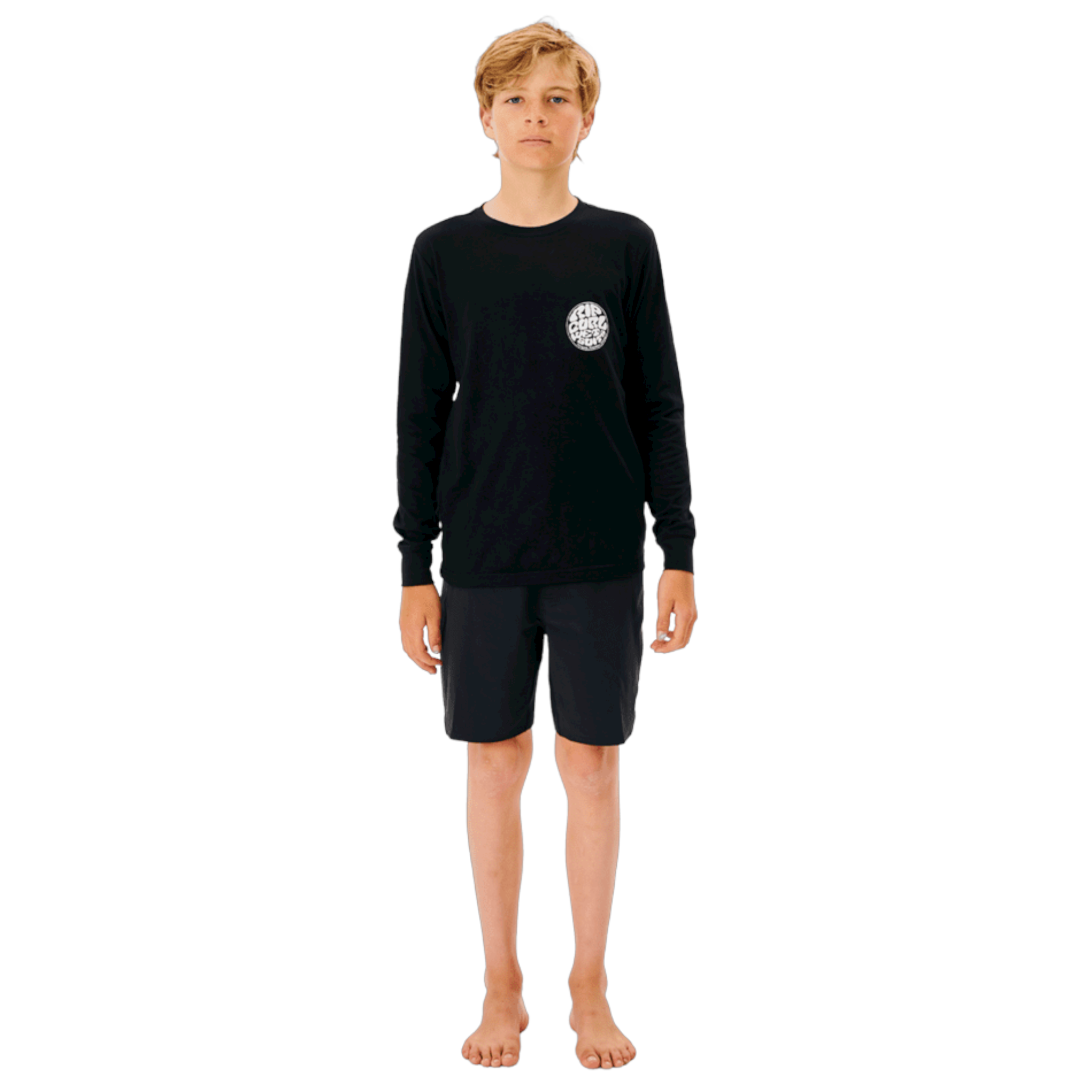 Rip Curl Icons UPF 50+ Long Sleeve UV Rashguard for Boys 8-16 Years | Sun Protection Swim Shirt for Surfing, Swimming & Outdoor Activities