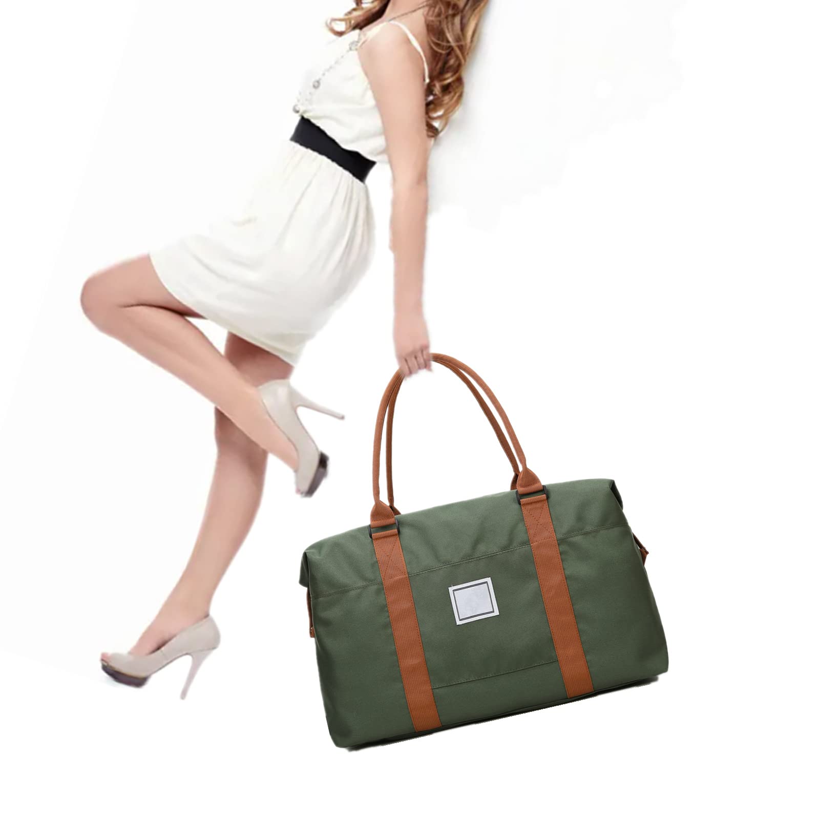 vvovvug Dry Wet Separation Travel Bag - Large Capacity Weekender Duffle Bag for Women, Sports Gym Tote & Airline Personal Item - Perfect for Weekend Getaways, Gym Workouts & Air Travel