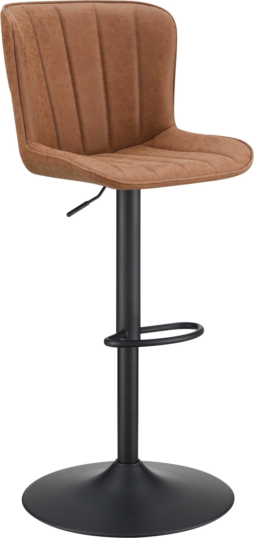 Office Star Kirkdale Height Adjustable Stool - 2 Pack Set [KRK2] | Ergonomic Swivel Stool for Home Office, Kitchen Island & Bar Counter