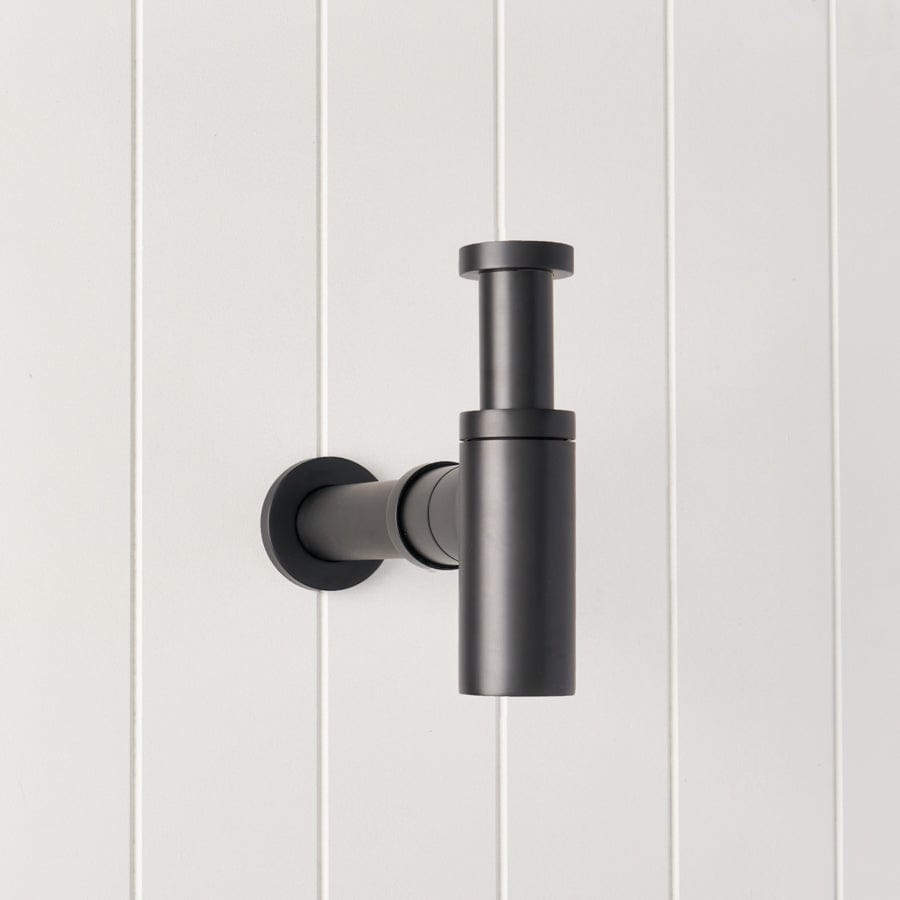 Premium Matte Black Basin Bottle Trap - Durable Sink Drain for Bathroom & Kitchen - Perfect for Modern Home & Commercial Use